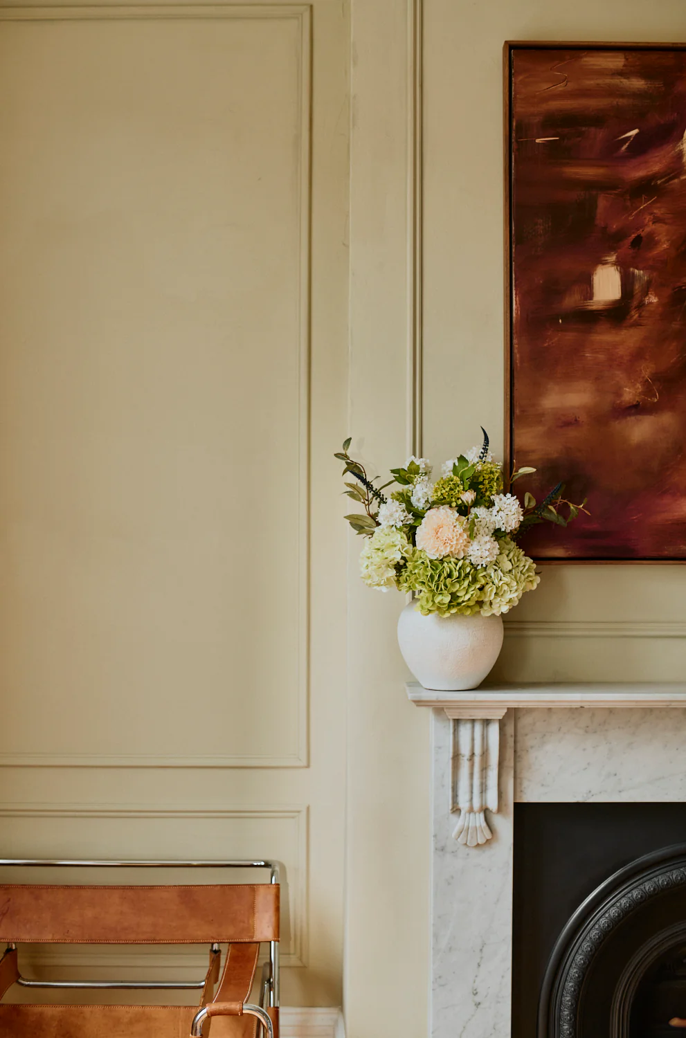 Aida - Faux Flower Arrangement - Greens - Image 3