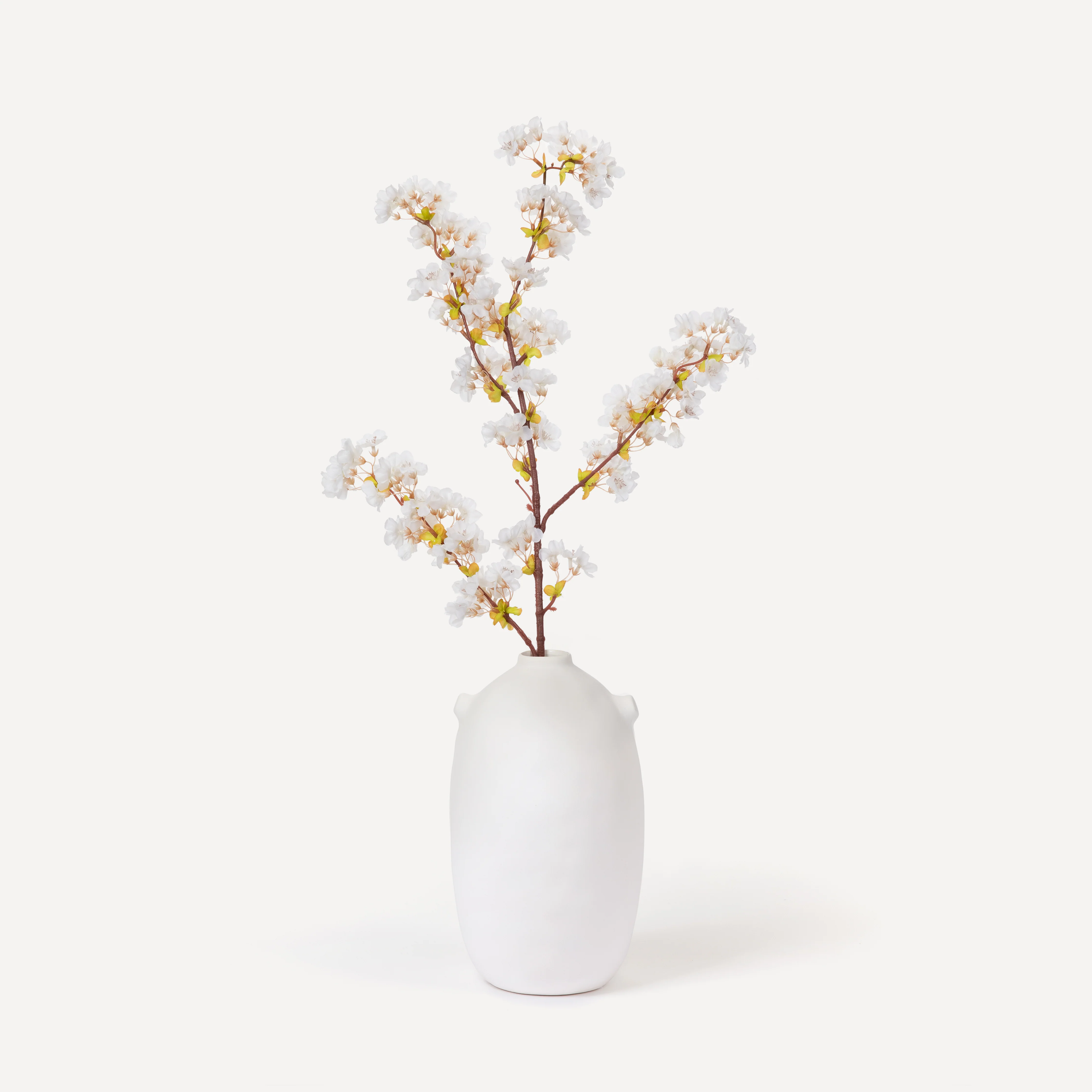 Cherry Blossoms - Faux Flower Stems - White Blush - Image 3