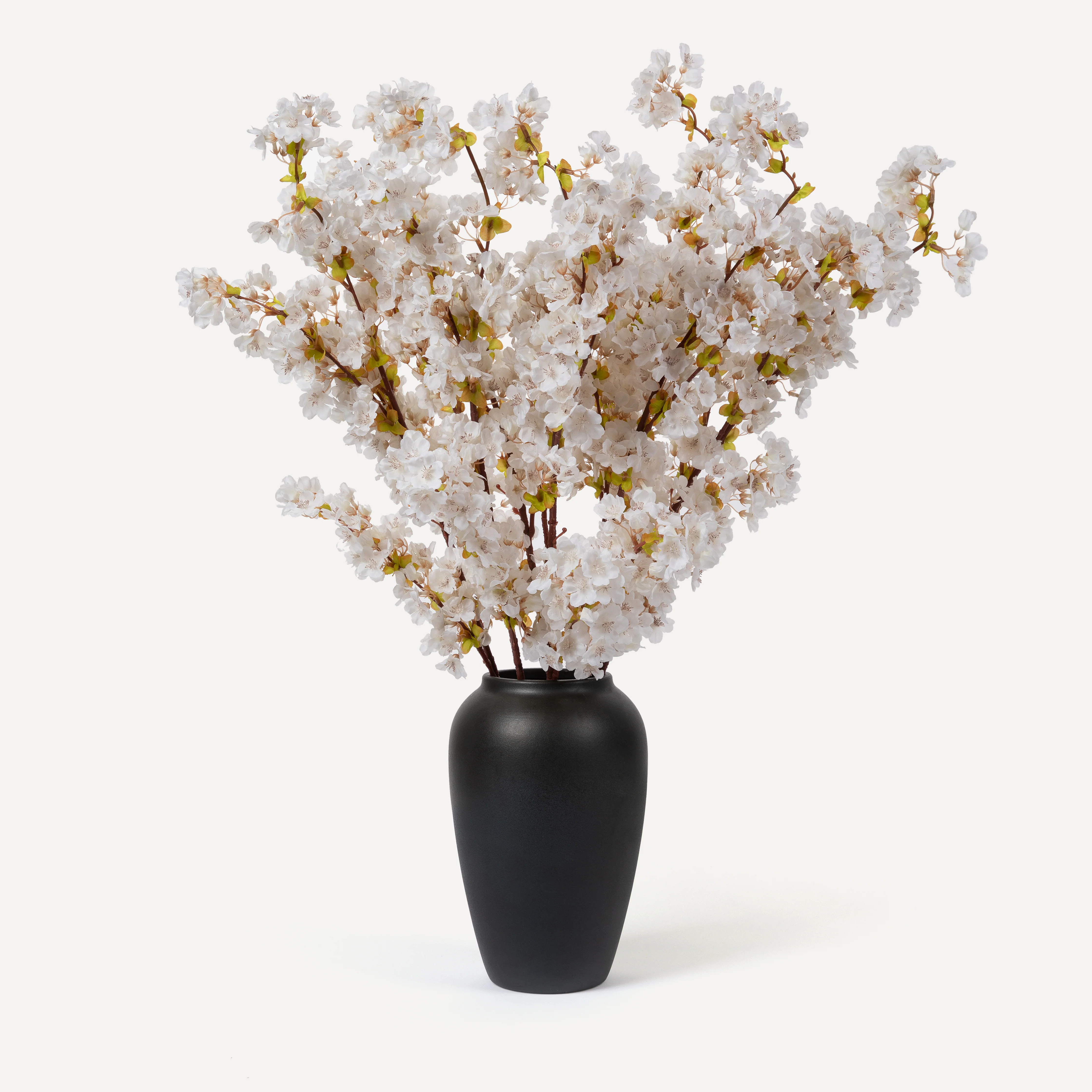 Cherry Blossoms - Faux Flower Stems - White Blush - Image 5
