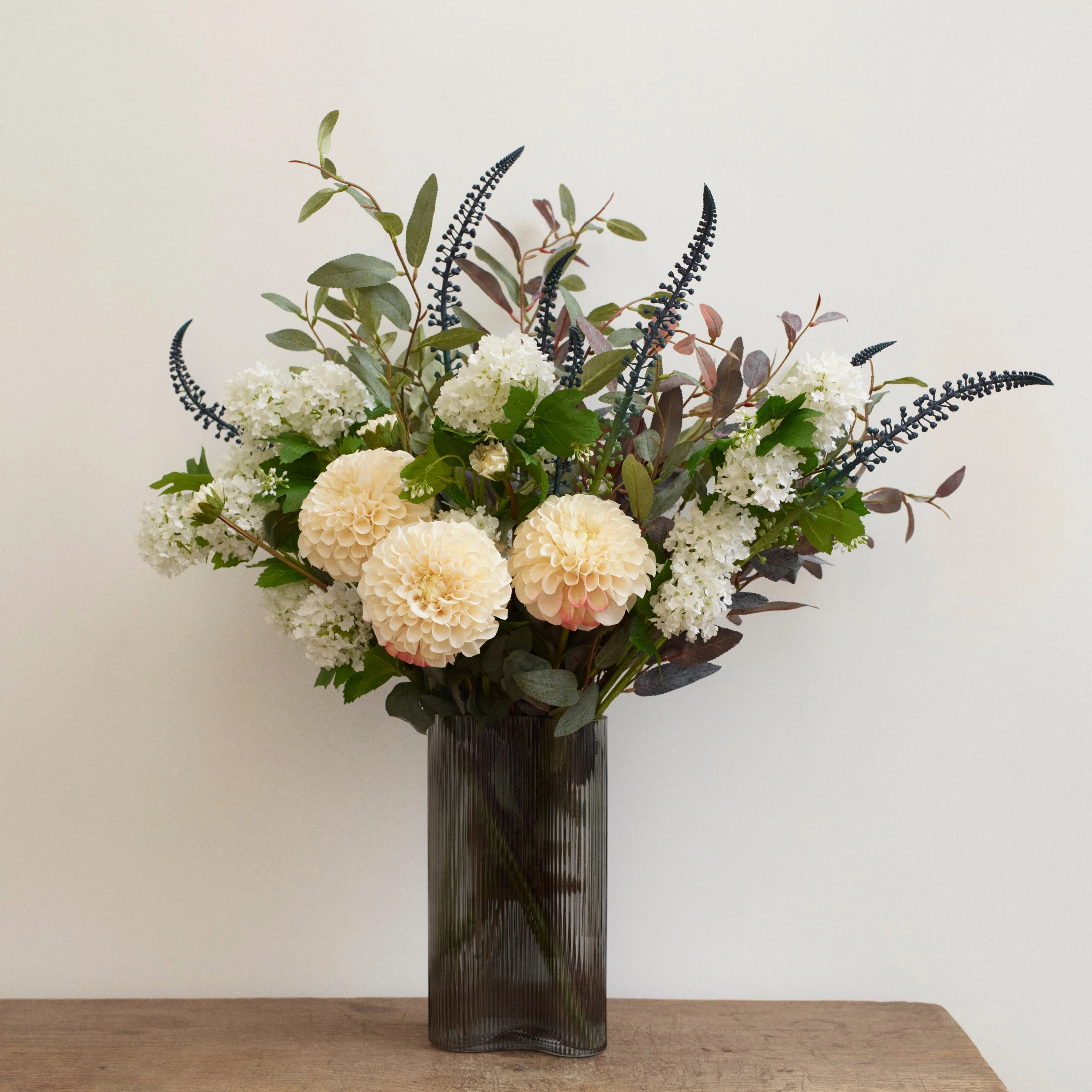 Eva - Faux Flower Arrangement - Whites & Greens - Image 3