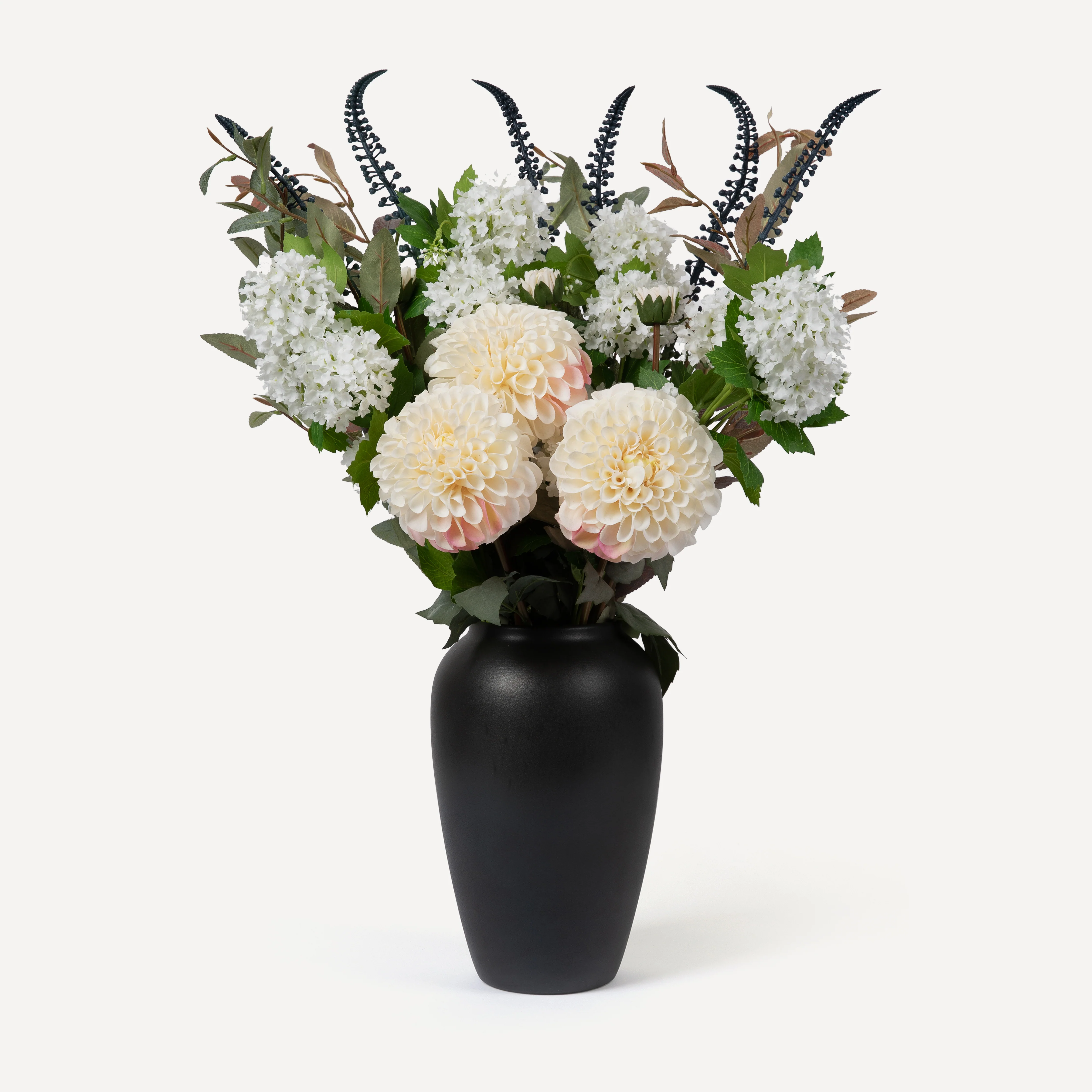 Eva - Faux Flower Arrangement - Whites & Greens - Image 4