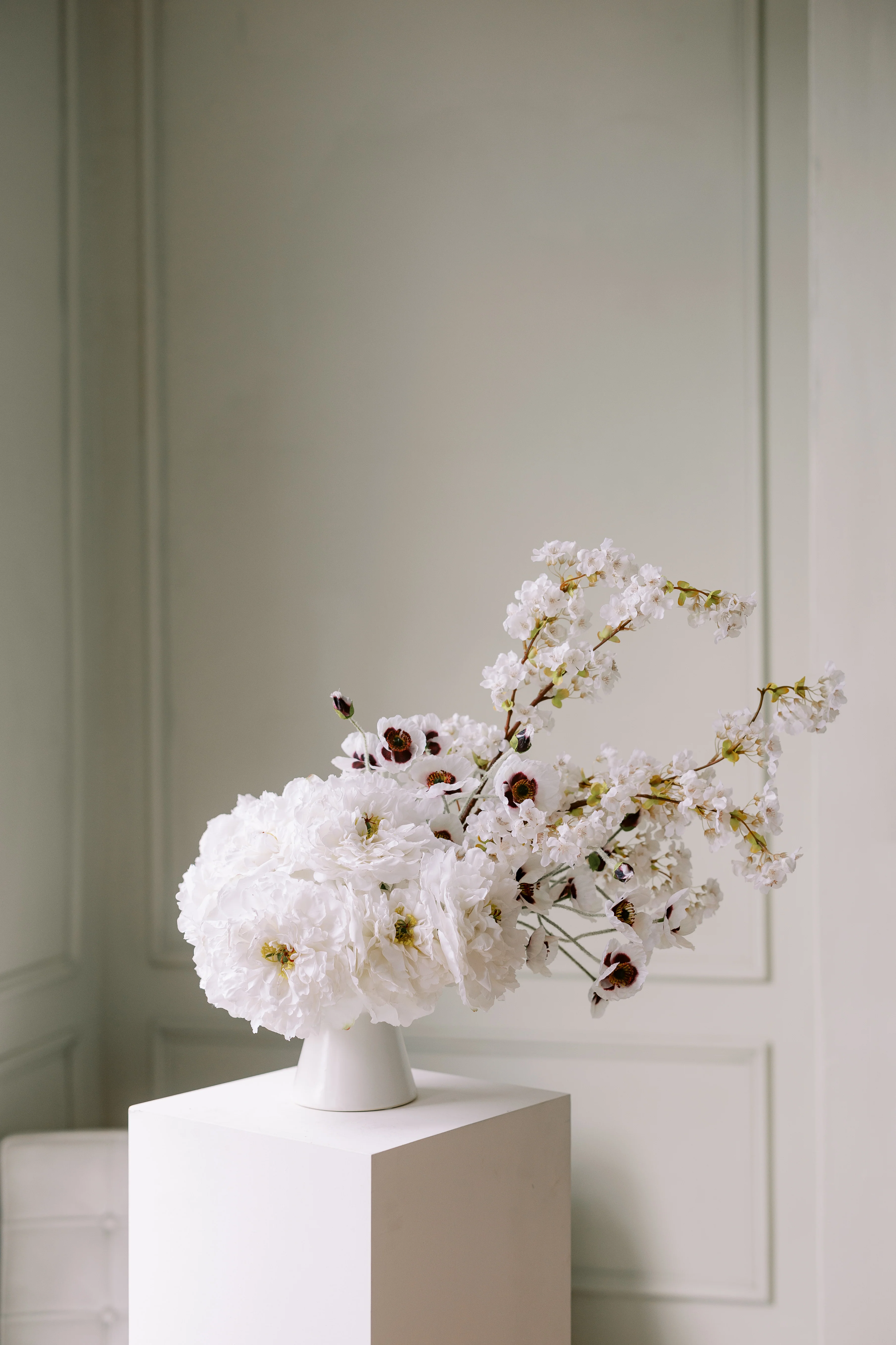 Large Arrangement for Hire - Faux Flower Arrangement & Vase - Image 11