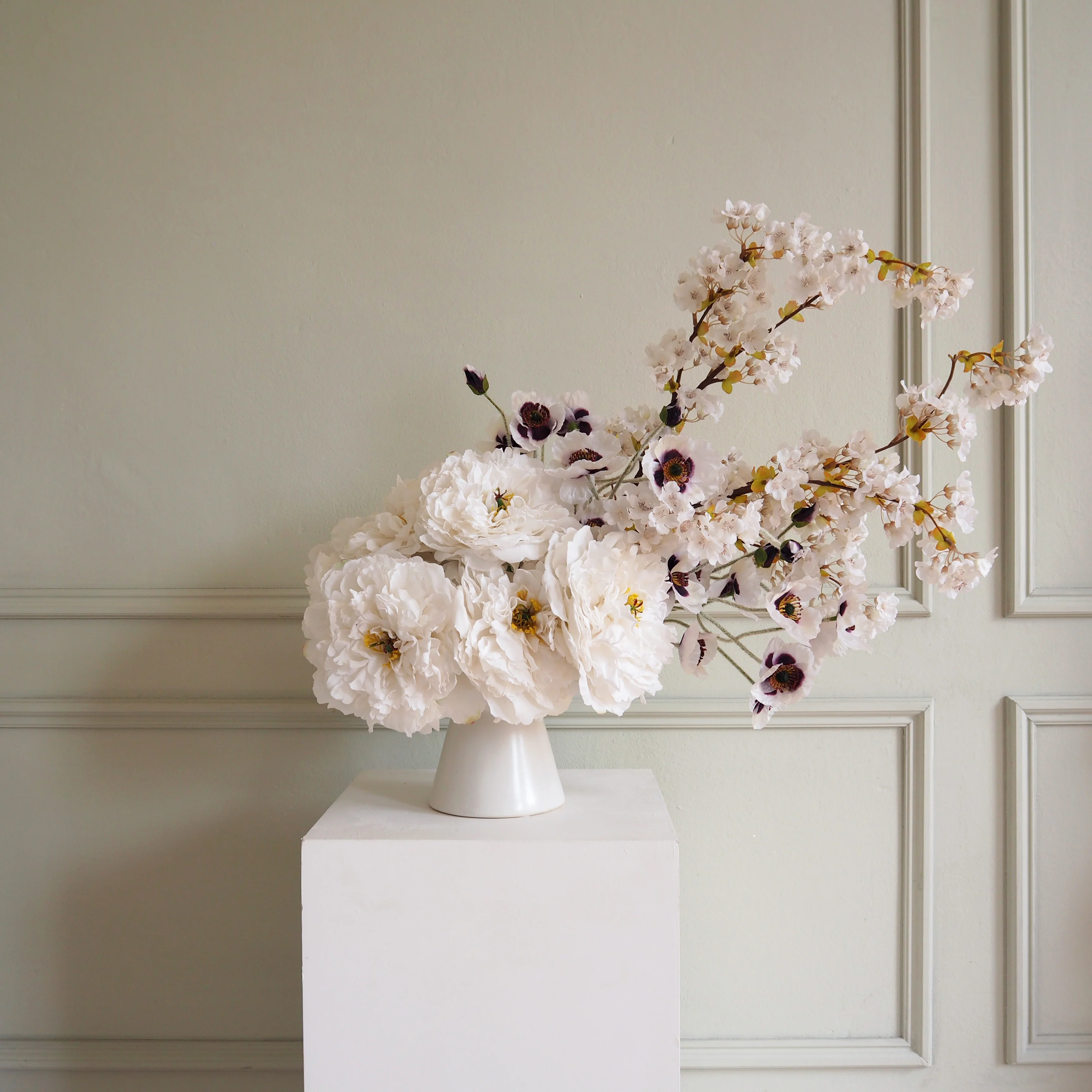 Large Arrangement for Hire - Faux Flower Arrangement & Vase - Image 12