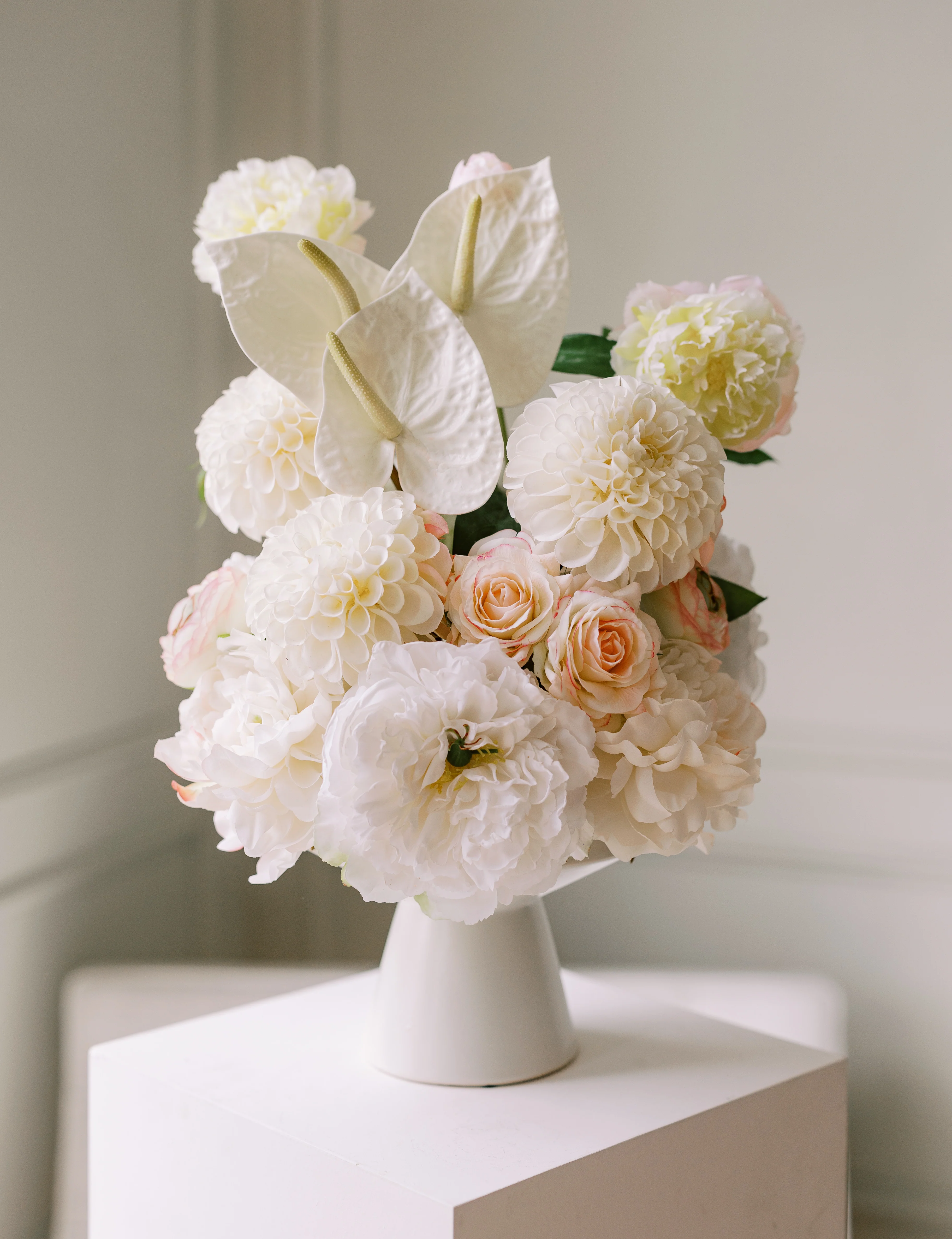 Large Arrangement for Hire - Faux Flower Arrangement & Vase - Image 13