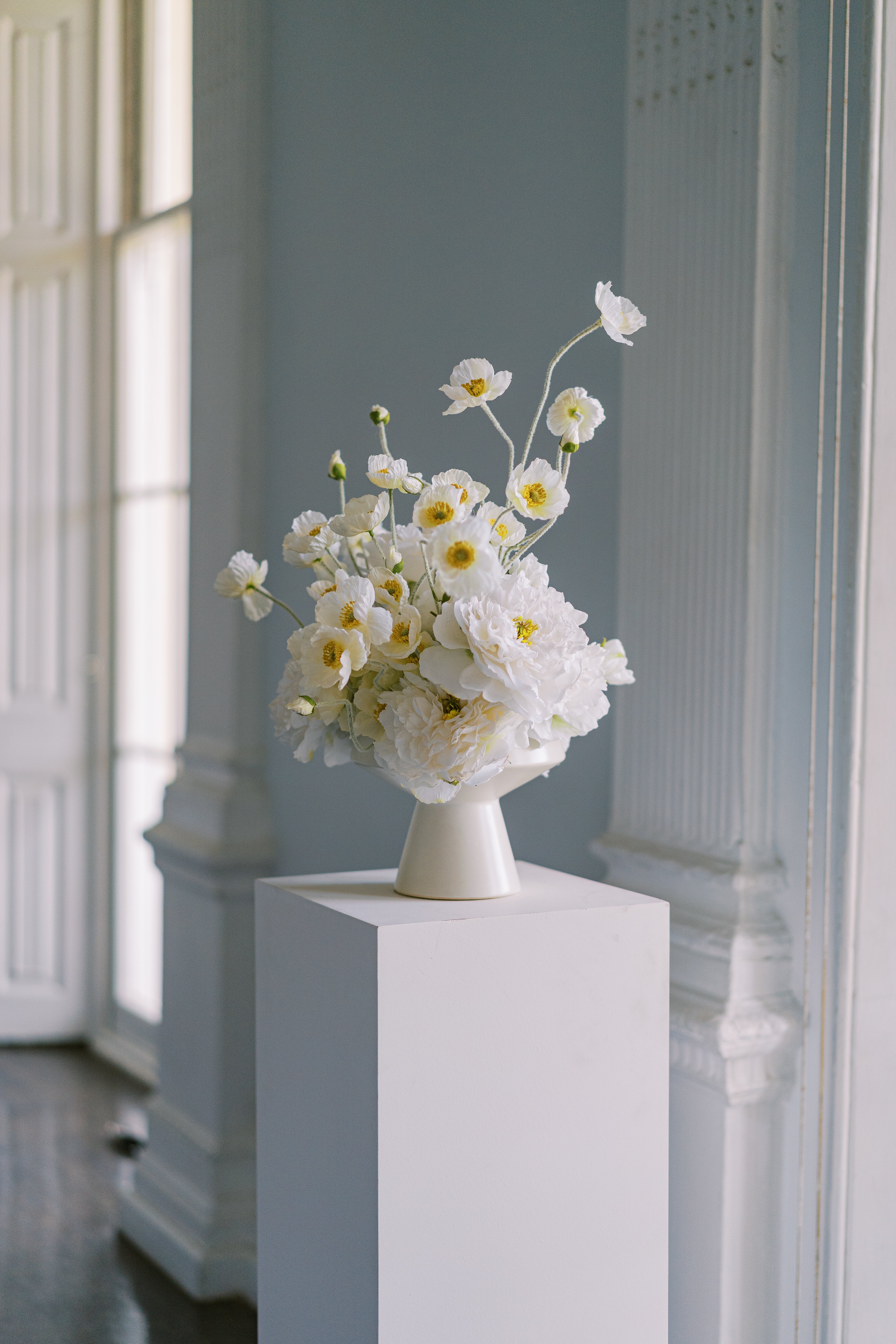Large Arrangement for Hire - Faux Flower Arrangement & Vase - Image 5