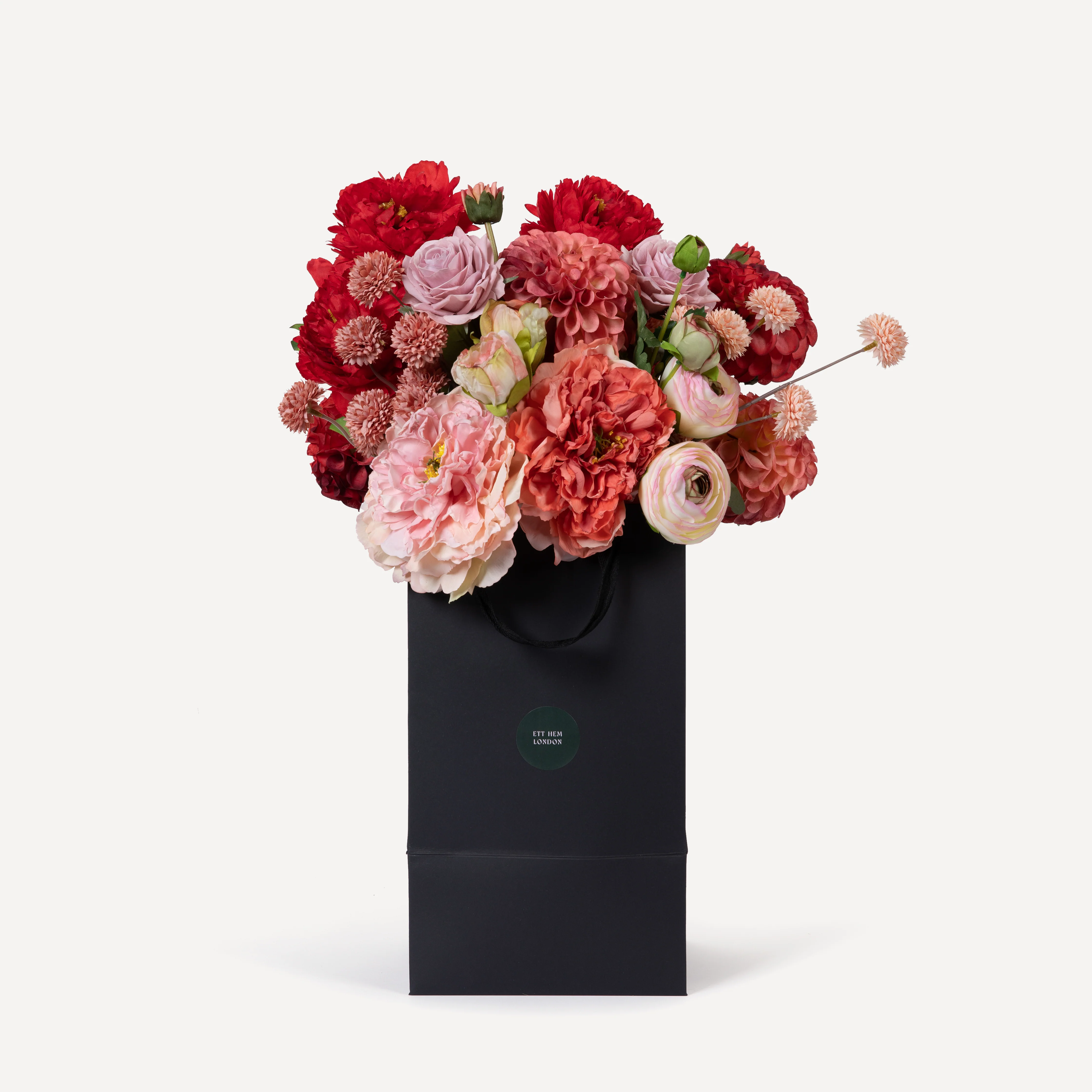 Forever - Faux Flower Arrangement - Reds & Pinks - Image 4