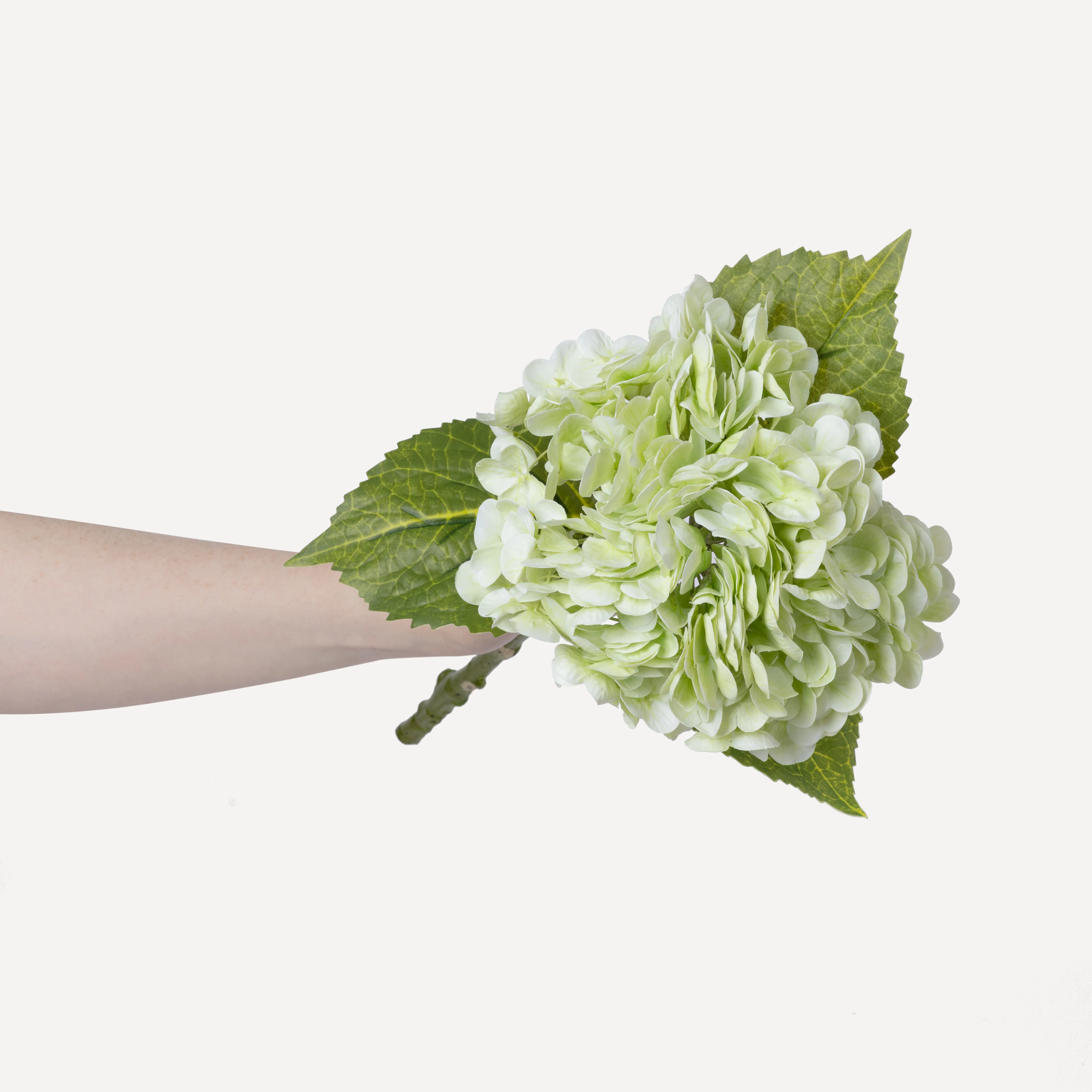 Hydrangeas - Faux Flower Stems - White, Light Green, Lavender, Blue, Green - Image 27