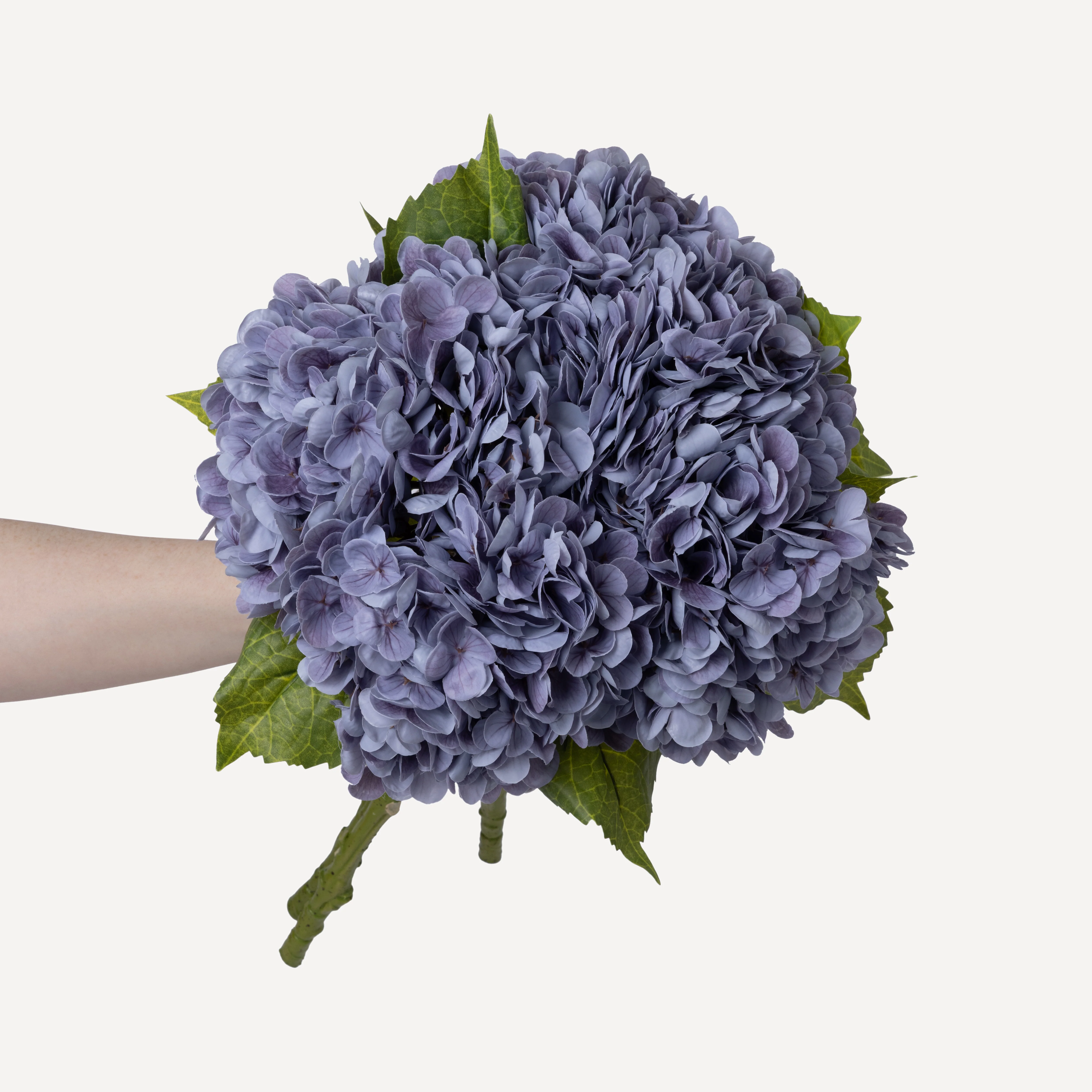 Hydrangeas - Faux Flower Stems - White, Light Green, Lavender, Blue, Green - Image 29