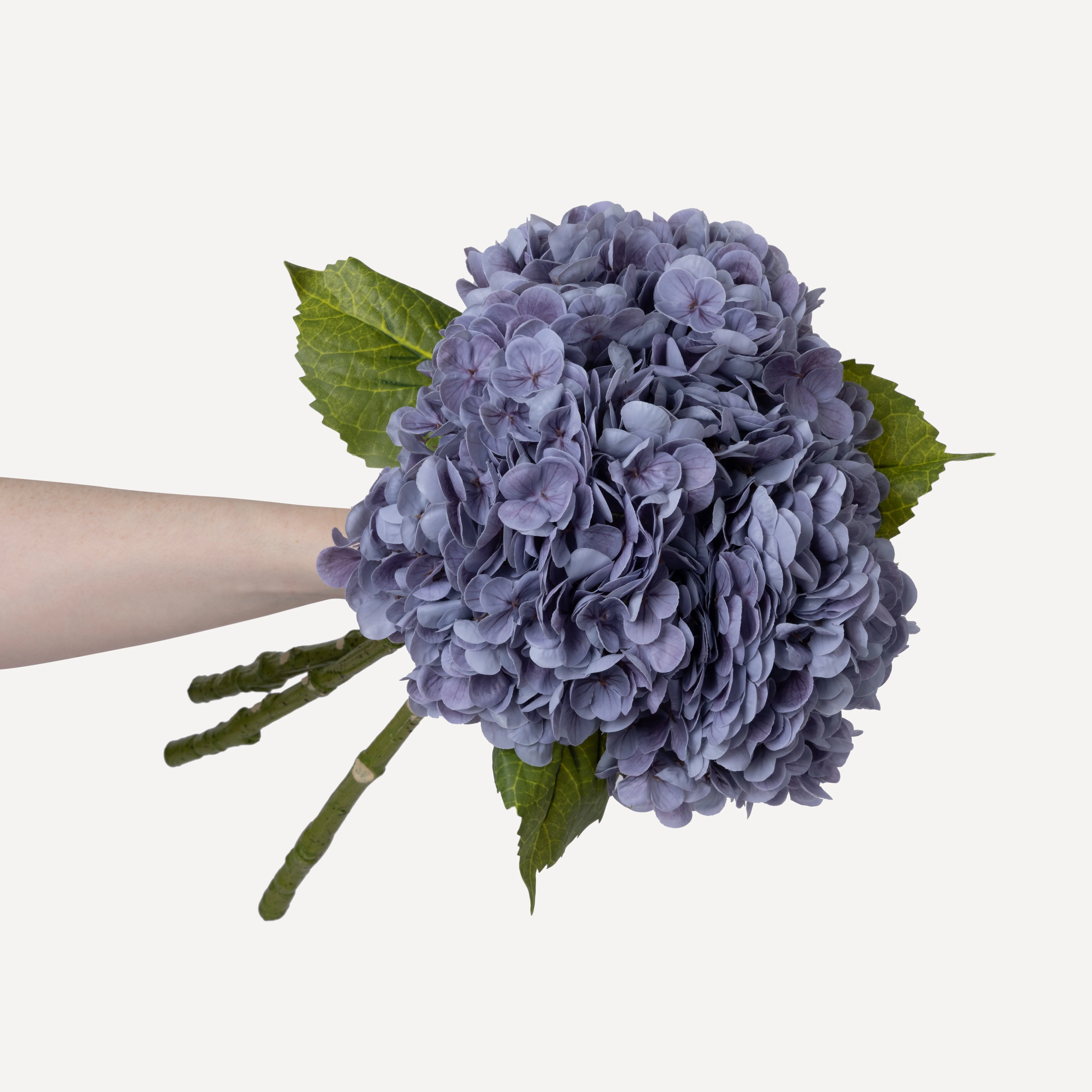 Hydrangeas - Faux Flower Stems - White, Light Green, Lavender, Blue, Green - Image 30