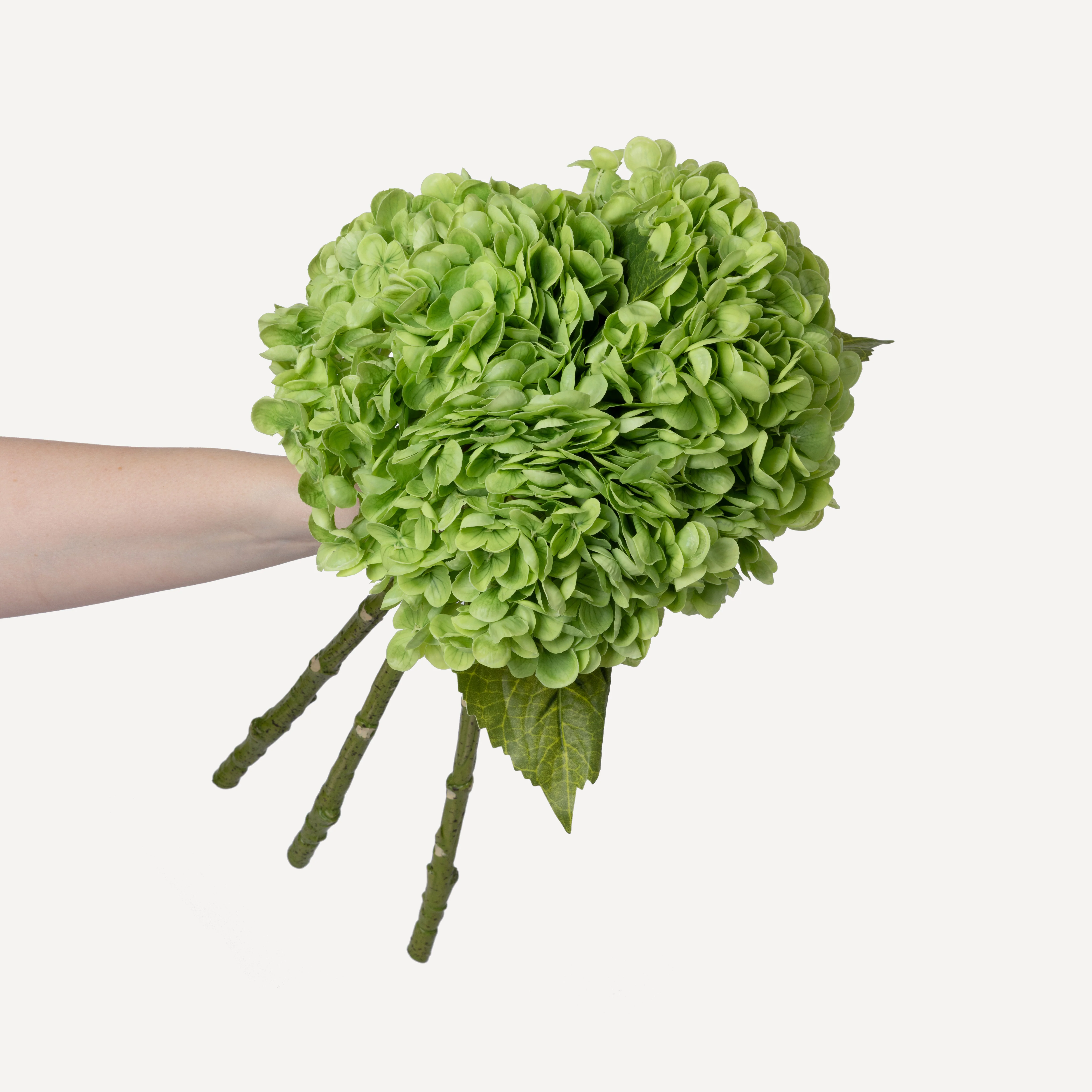 Hydrangeas - Faux Flower Stems - White, Light Green, Lavender, Blue, Green - Image 34