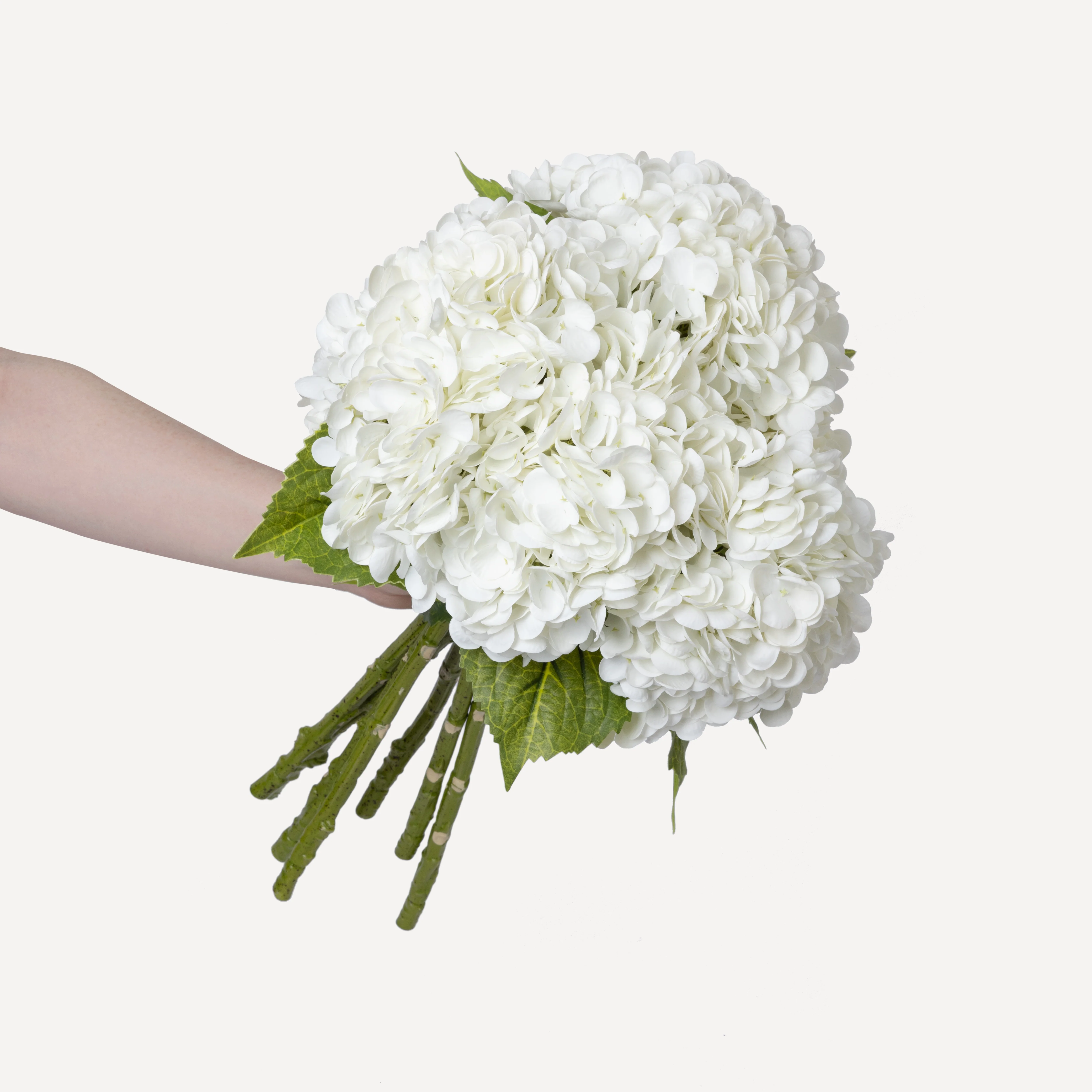 Hydrangeas - Faux Flower Stems - White, Light Green, Lavender, Blue, Green - Image 36