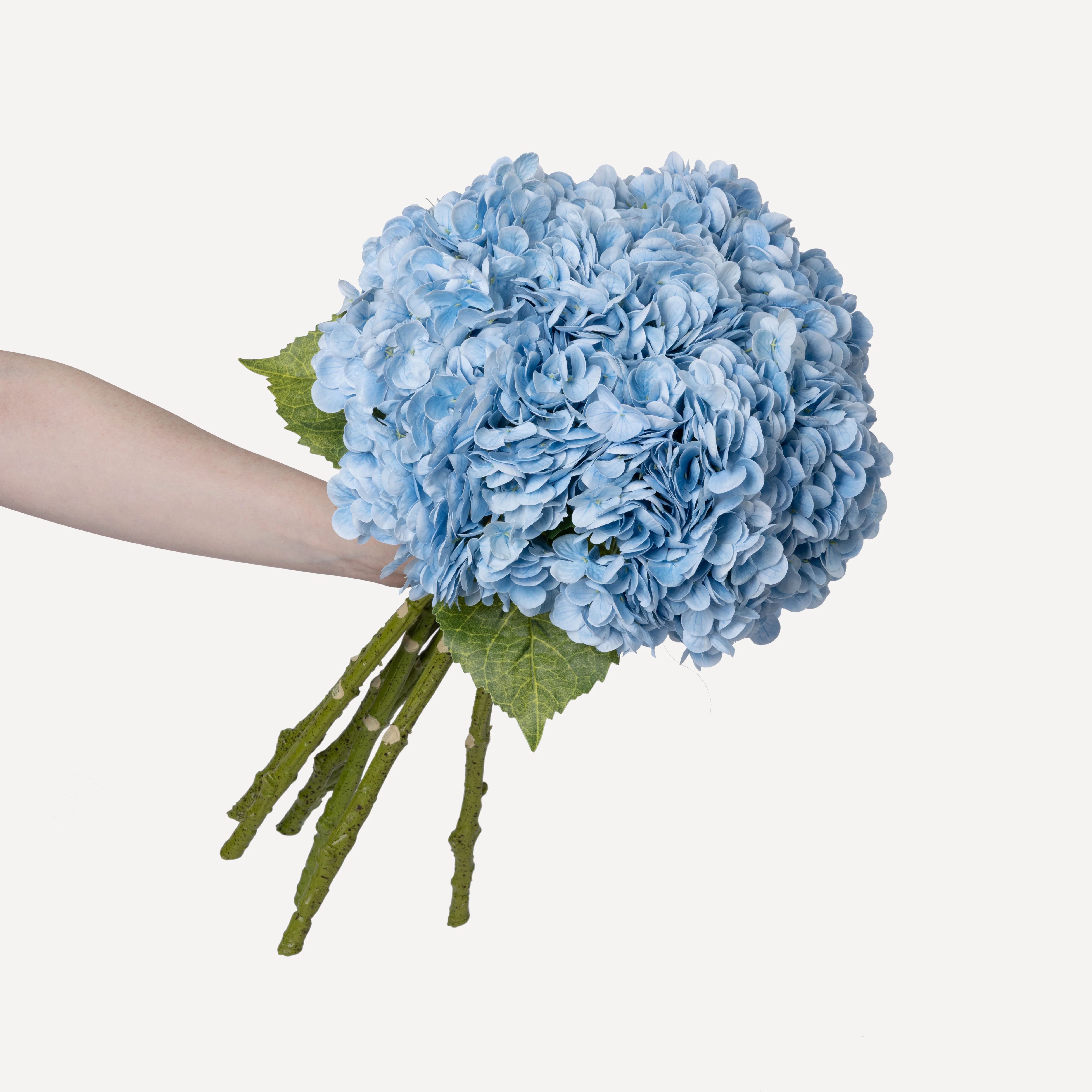 Hydrangeas - Faux Flower Stems - White, Light Green, Lavender, Blue, Green - Image 40