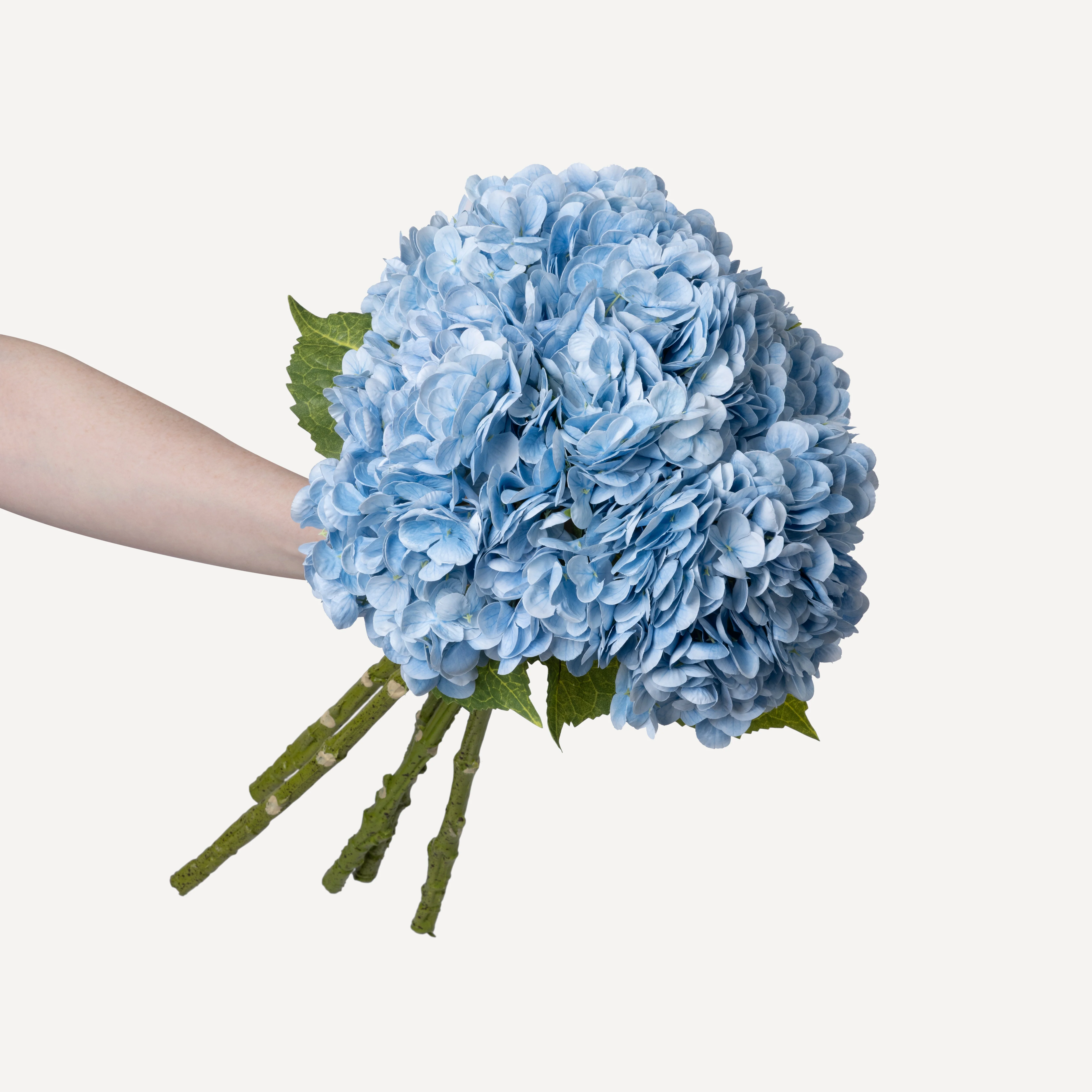 Hydrangeas - Faux Flower Stems - White, Light Green, Lavender, Blue, Green - Image 41
