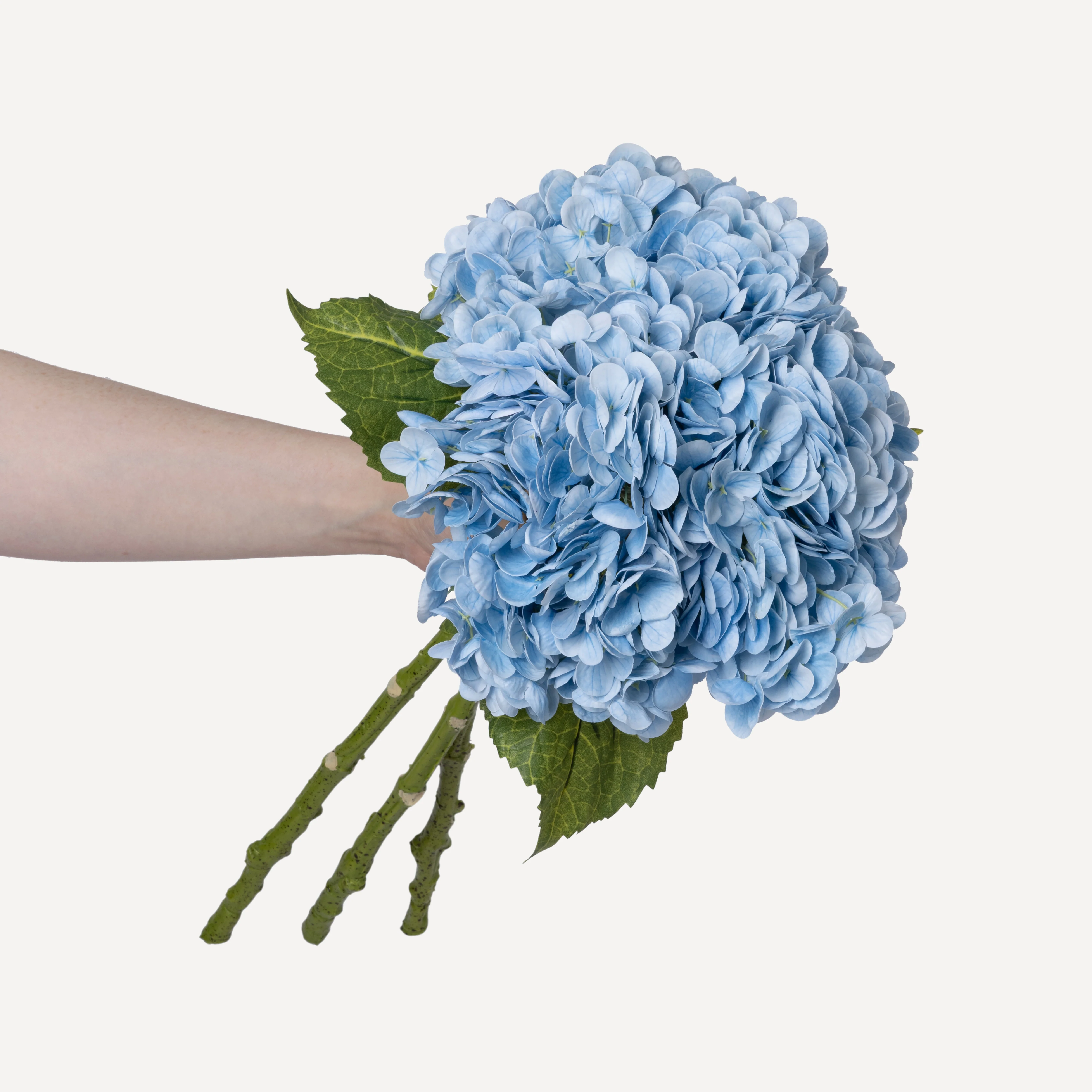 Hydrangeas - Faux Flower Stems - White, Light Green, Lavender, Blue, Green - Image 42