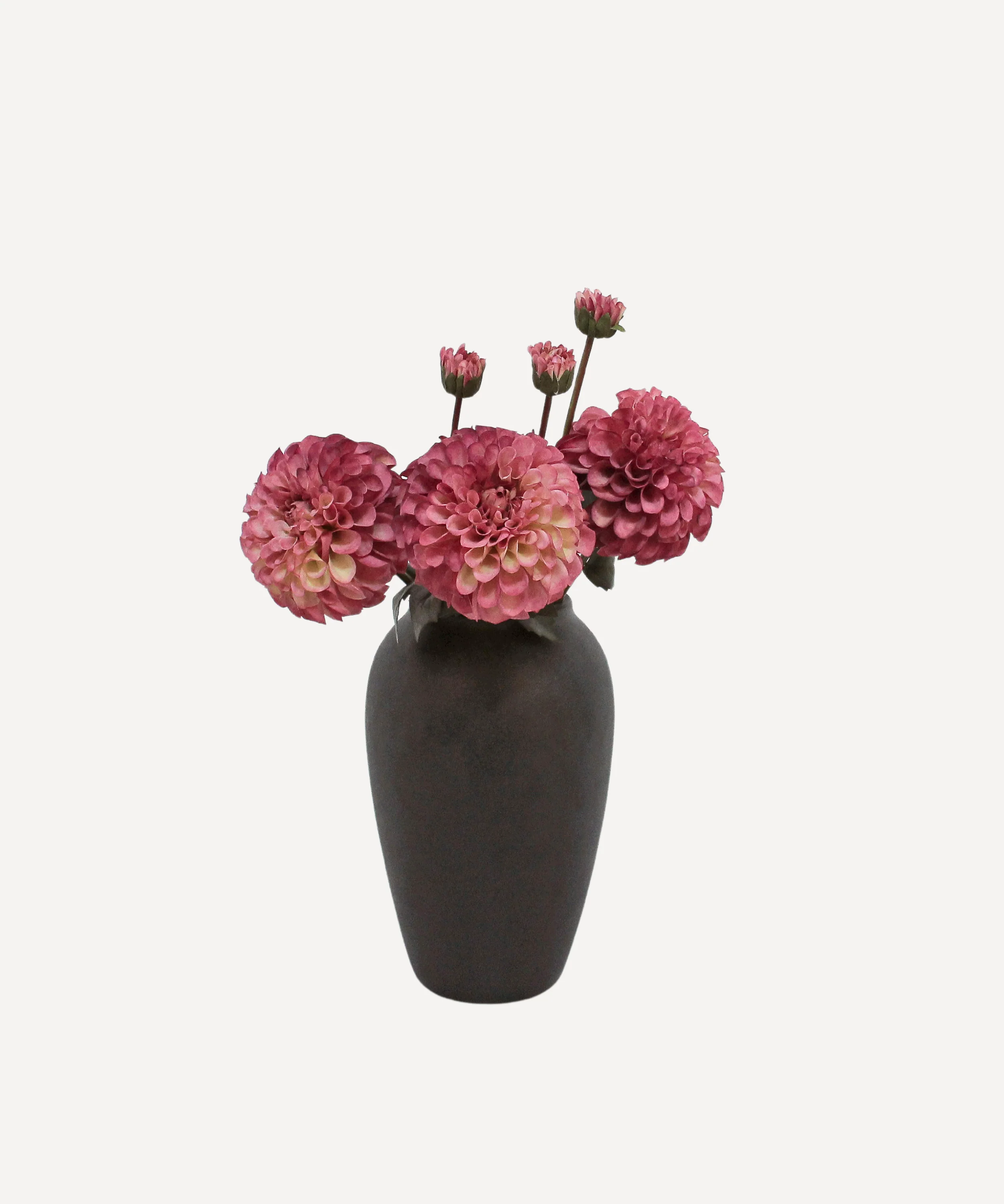 Pom Pom Dahlias - Faux Flower Stems - Blush Red, Soft Purple, Red, Cream - Image 15