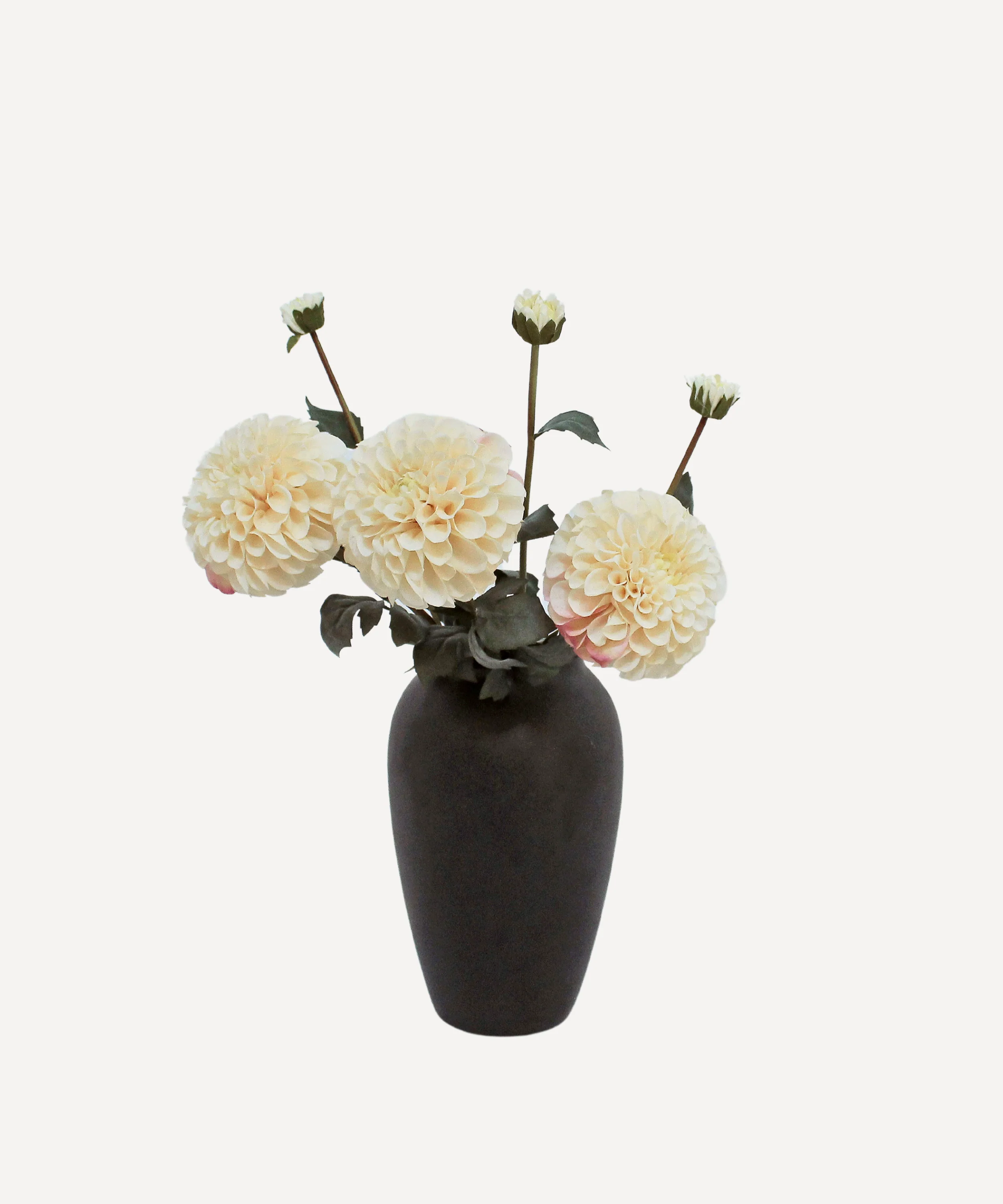 Pom Pom Dahlias - Faux Flower Stems - Blush Red, Soft Purple, Red, Cream - Image 17