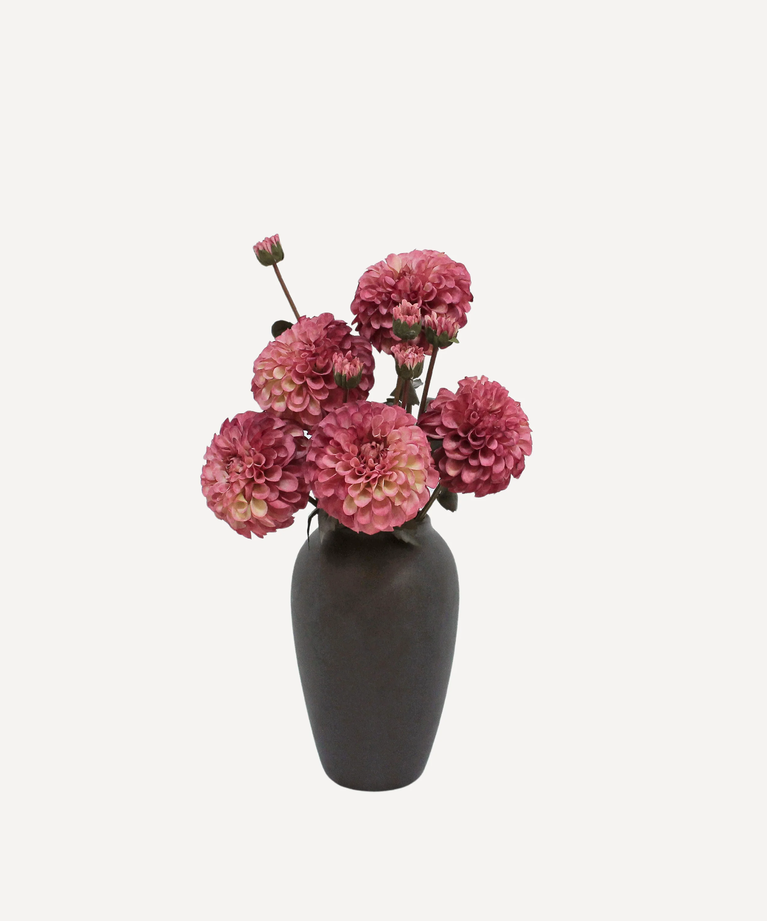 Pom Pom Dahlias - Faux Flower Stems - Blush Red, Soft Purple, Red, Cream - Image 19