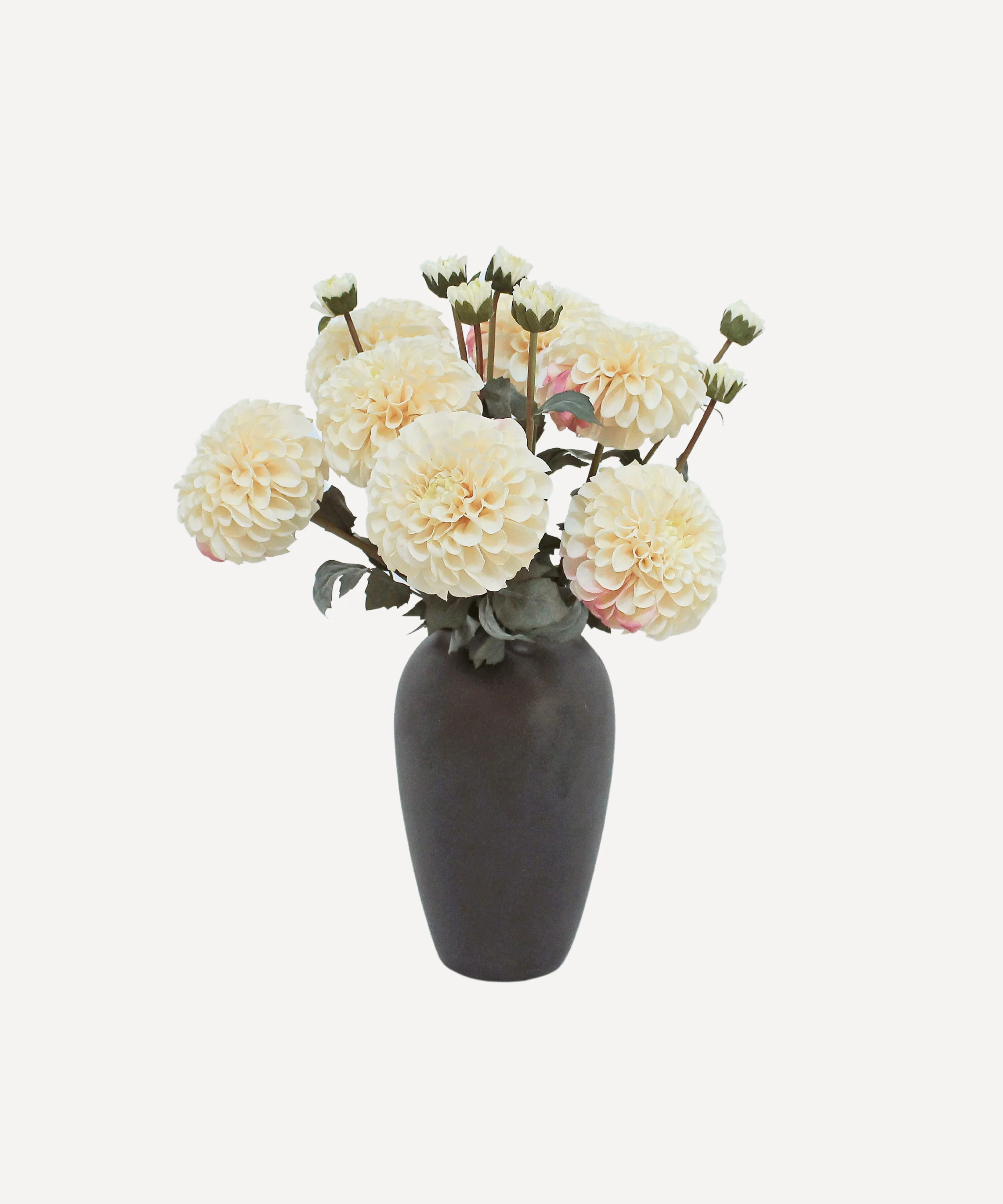 Pom Pom Dahlias - Faux Flower Stems - Blush Red, Soft Purple, Red, Cream - Image 24