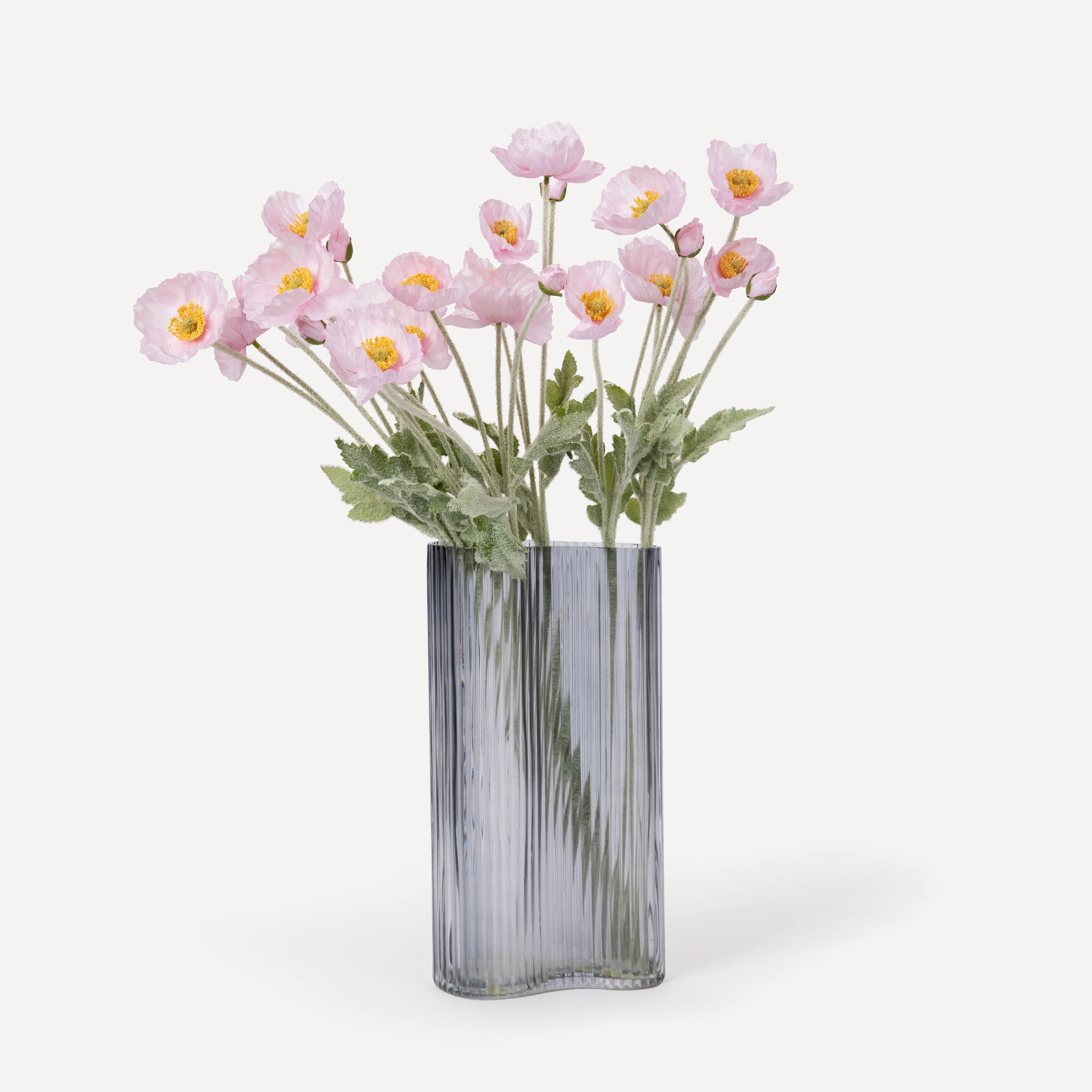 Poppies - Faux Flower Stems - Cherry Cream, Purple, Yellow, Blue, Peach, Peach Coral, Red, Coral, Lavender, Lilac - Image 11