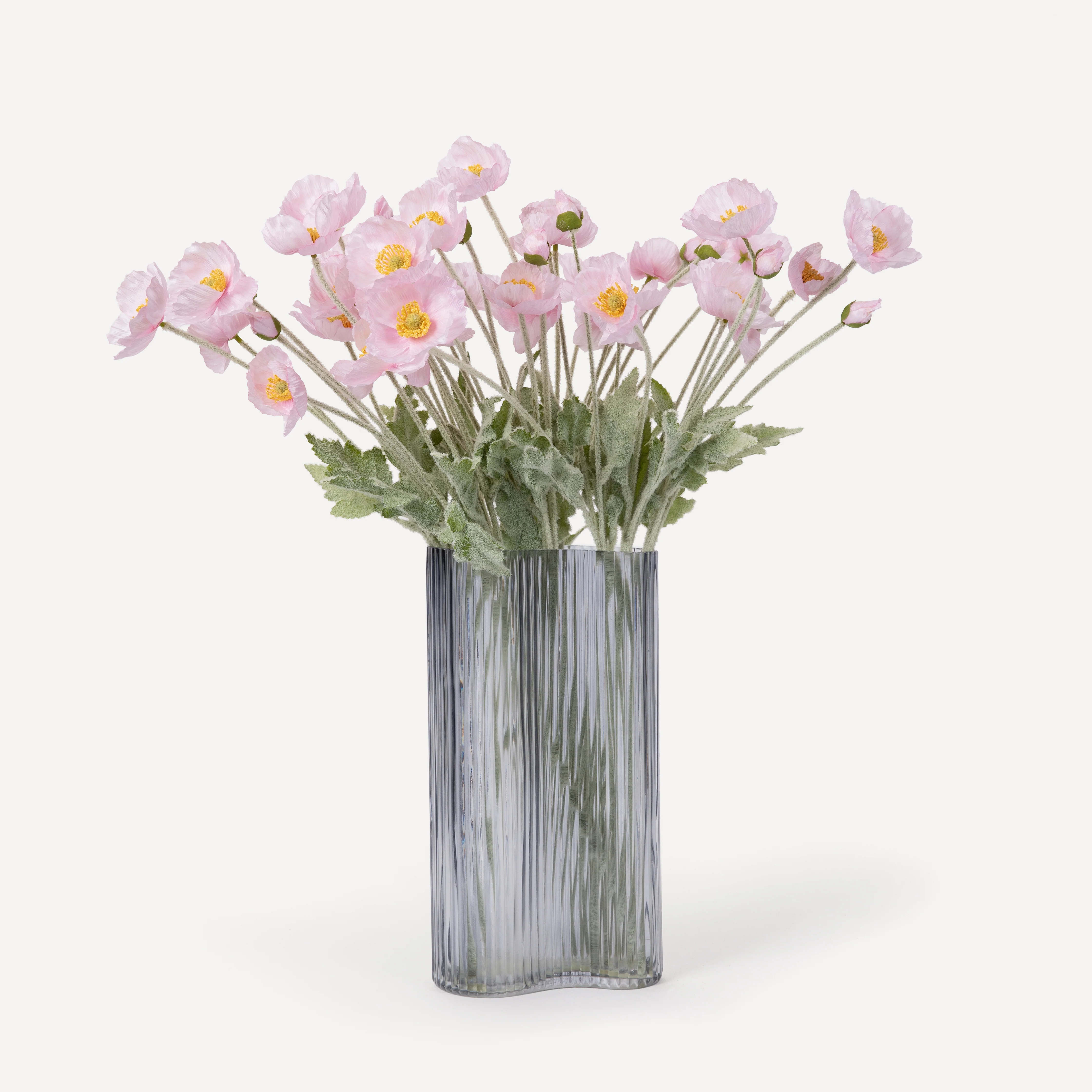 Poppies - Faux Flower Stems - Cherry Cream, Purple, Yellow, Blue, Peach, Peach Coral, Red, Coral, Lavender, Lilac - Image 12