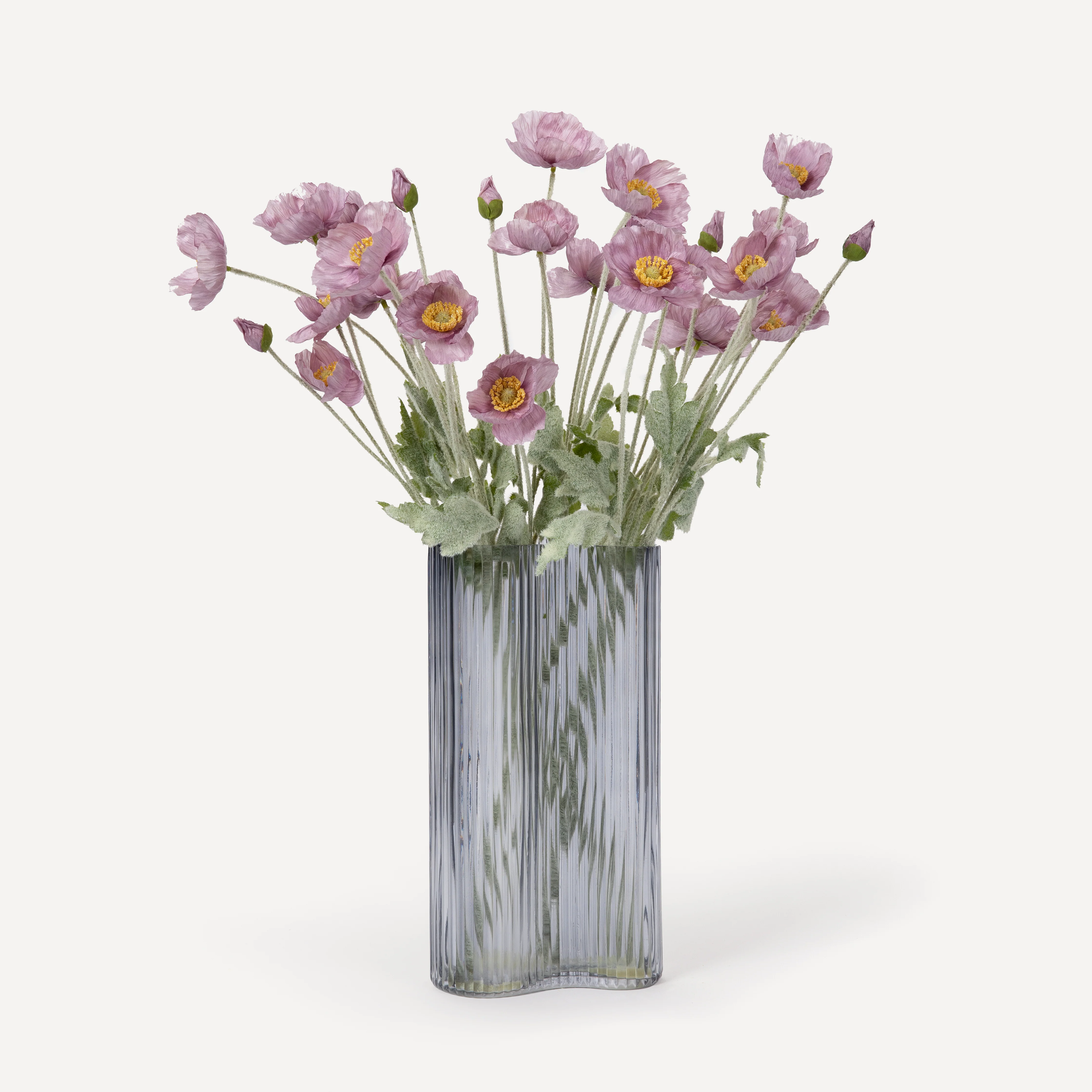 Poppies - Faux Flower Stems - Cherry Cream, Purple, Yellow, Blue, Peach, Peach Coral, Red, Coral, Lavender, Lilac - Image 15