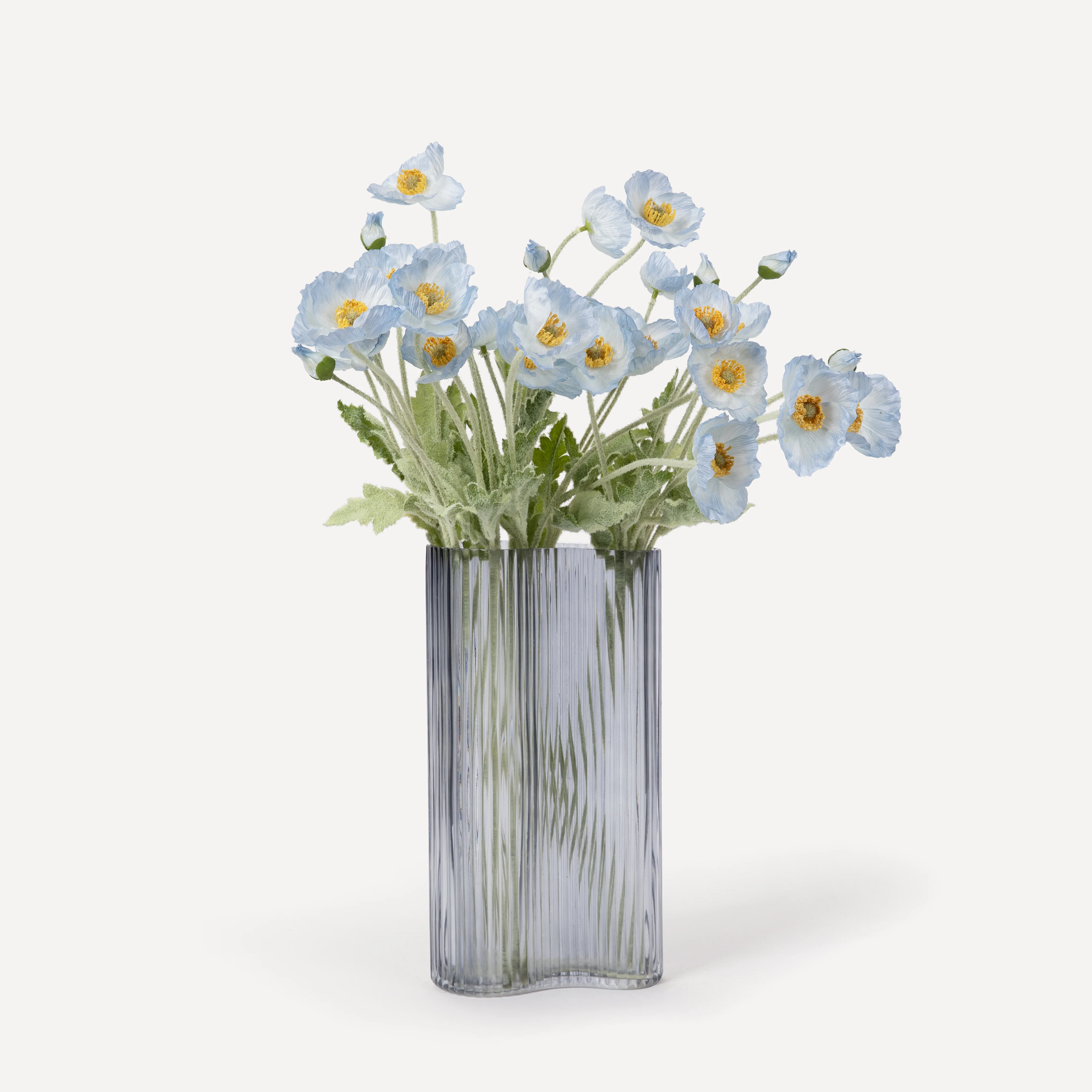 Poppies - Faux Flower Stems - Cherry Cream, Purple, Yellow, Blue, Peach, Peach Coral, Red, Coral, Lavender, Lilac - Image 18