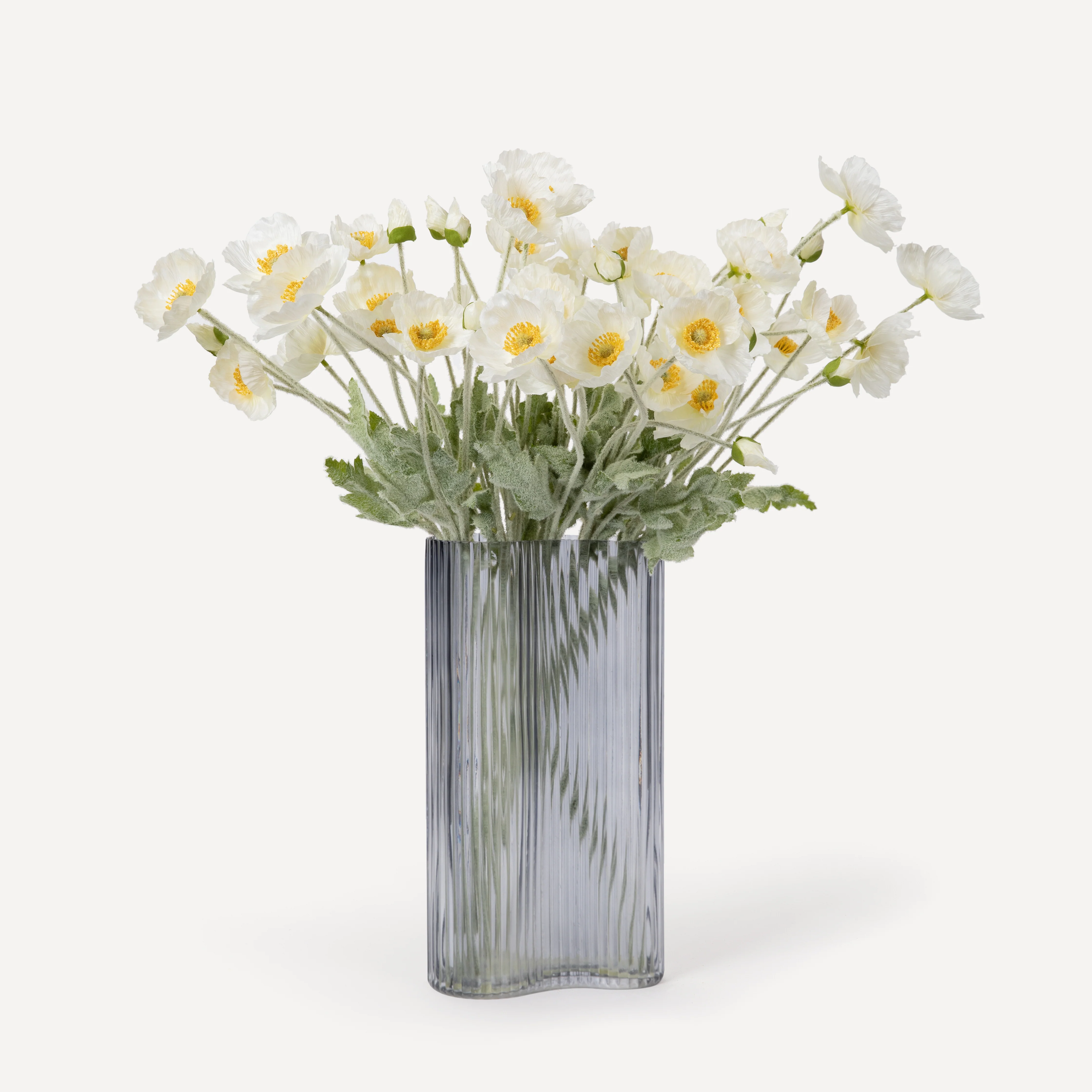 Poppies - Faux Flower Stems - Cherry Cream, Purple, Yellow, Blue, Peach, Peach Coral, Red, Coral, Lavender, Lilac - Image 20