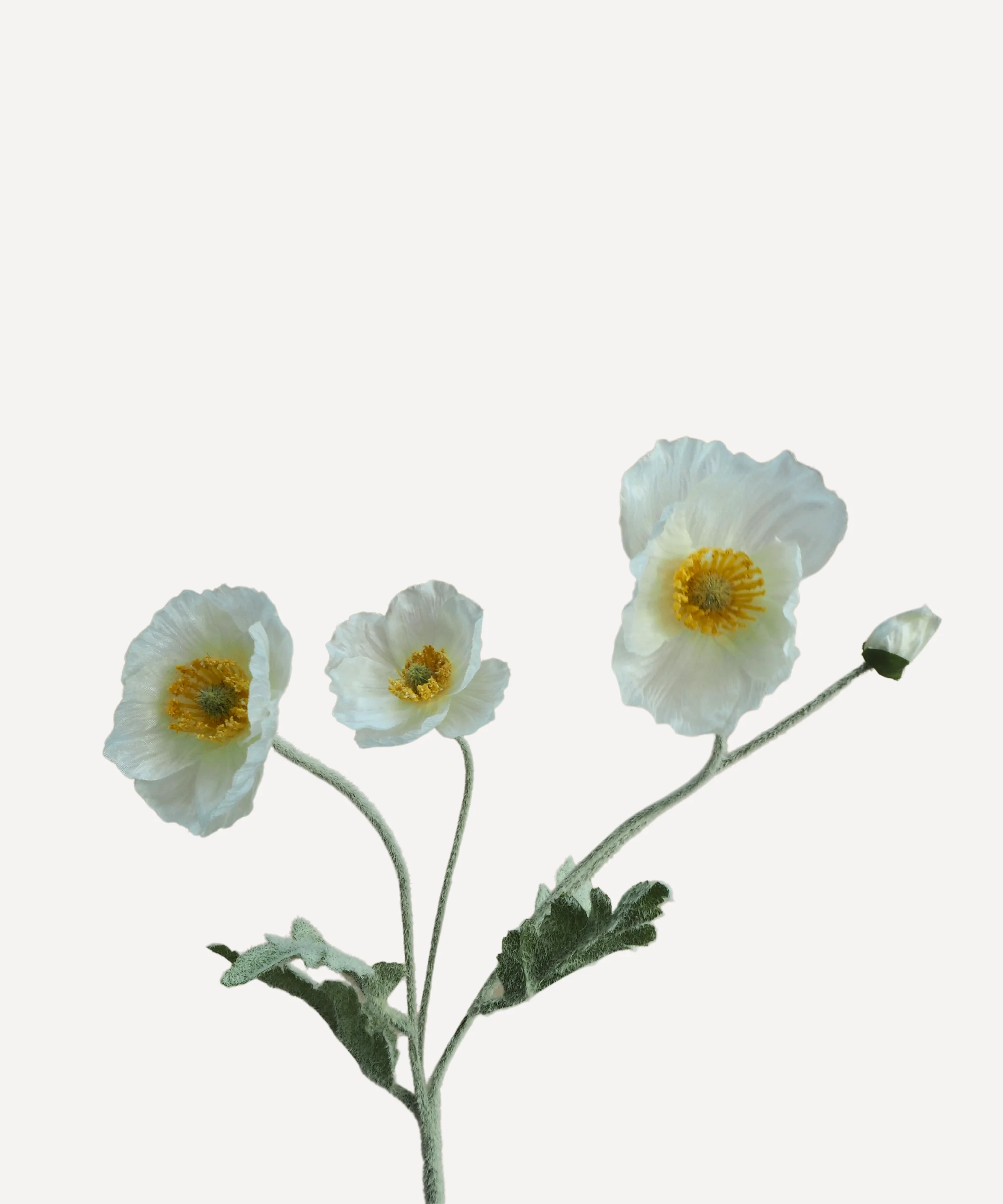 Poppies - Faux Flower Stems - Cherry Cream, Purple, Yellow, Blue, Peach, Peach Coral, Red, Coral, Lavender, Lilac - Image 27
