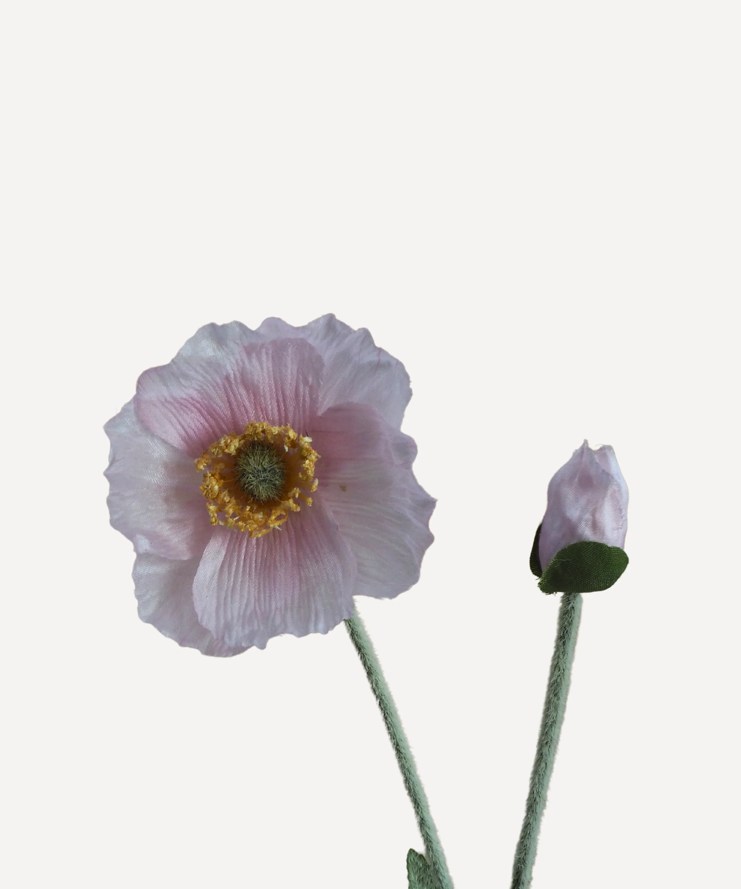 Poppies - Faux Flower Stems - Cherry Cream, Purple, Yellow, Blue, Peach, Peach Coral, Red, Coral, Lavender, Lilac - Image 33