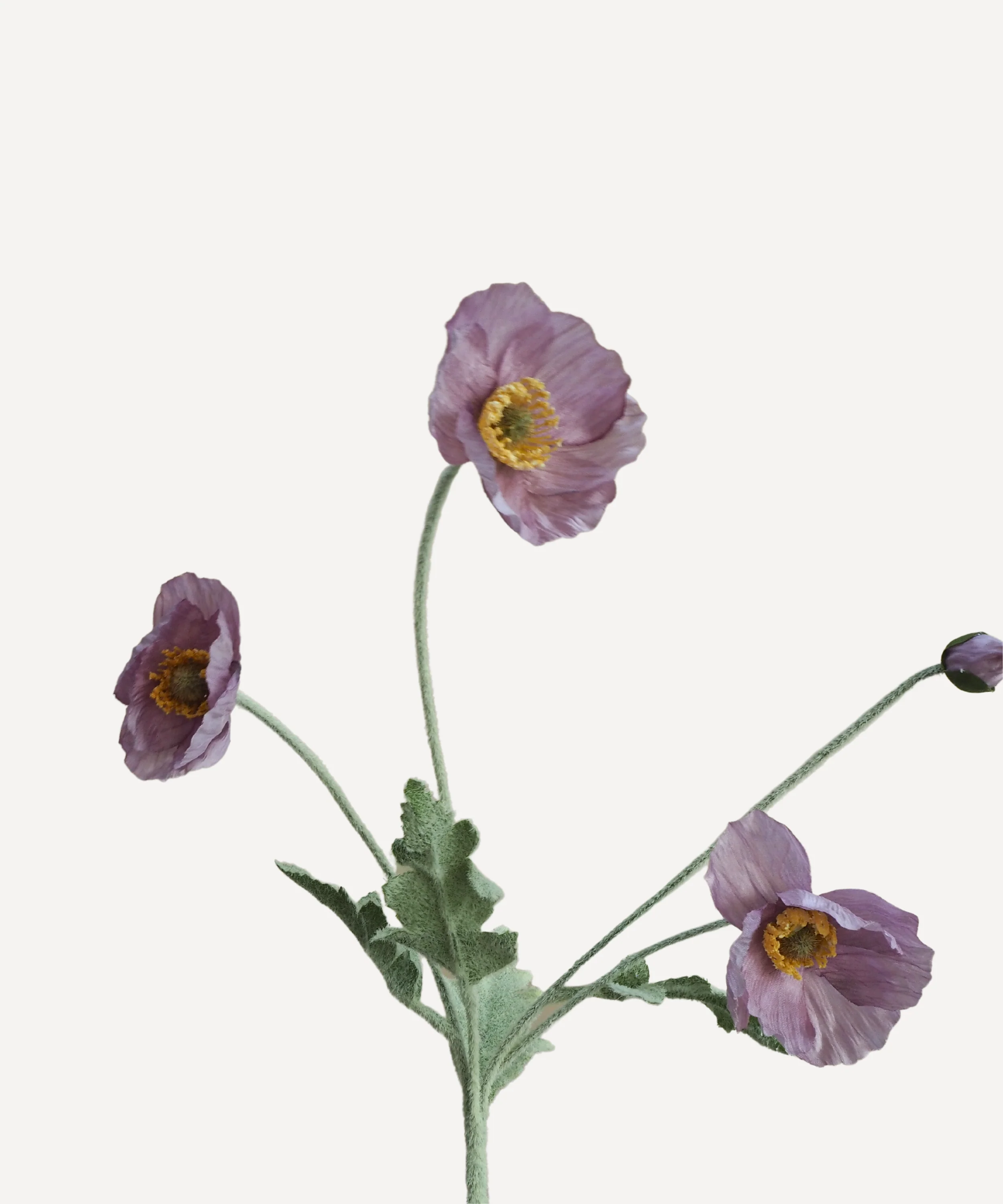 Poppies - Faux Flower Stems - Cherry Cream, Purple, Yellow, Blue, Peach, Peach Coral, Red, Coral, Lavender, Lilac - Image 34