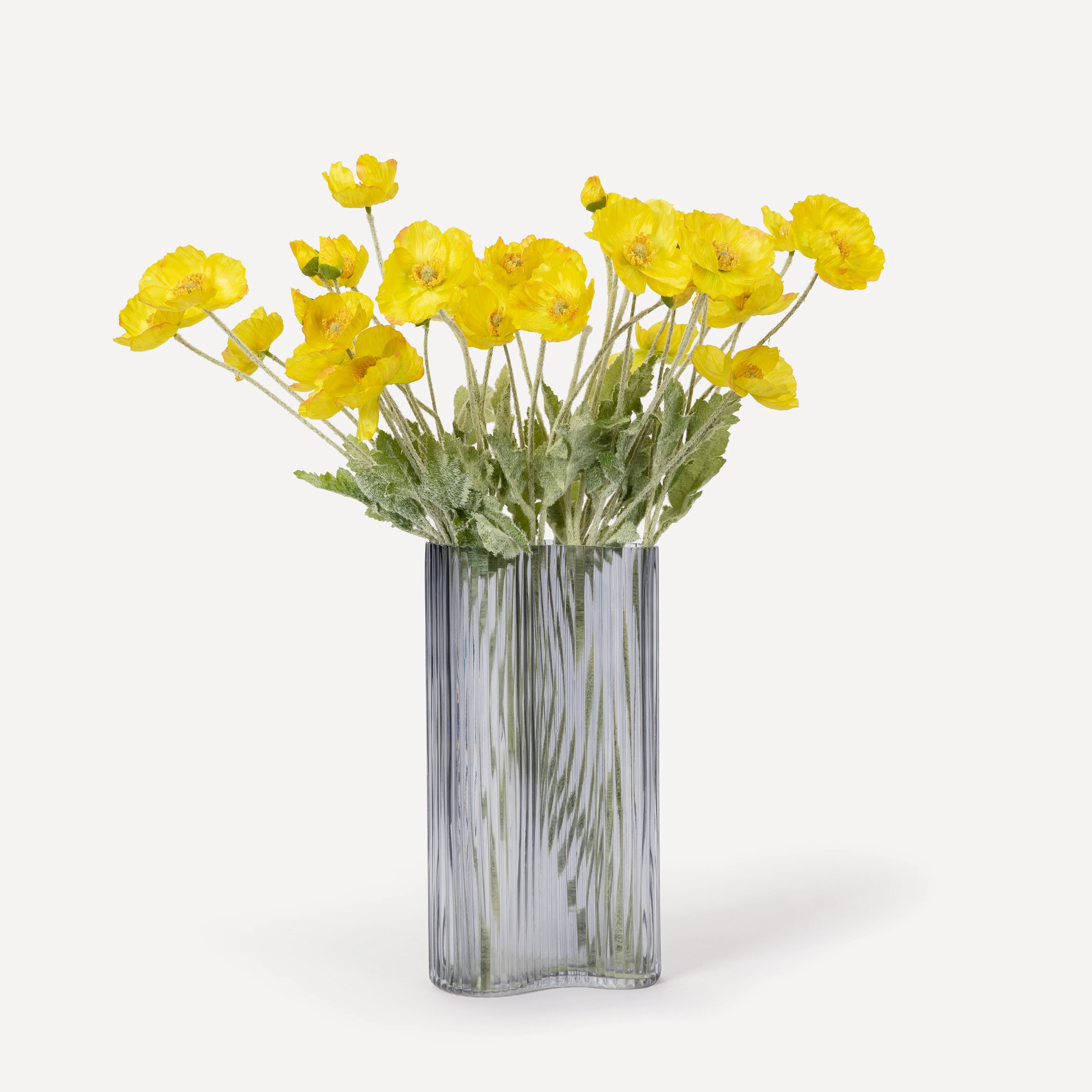 Poppies - Faux Flower Stems - Cherry Cream, Purple, Yellow, Blue, Peach, Peach Coral, Red, Coral, Lavender, Lilac - Image 41