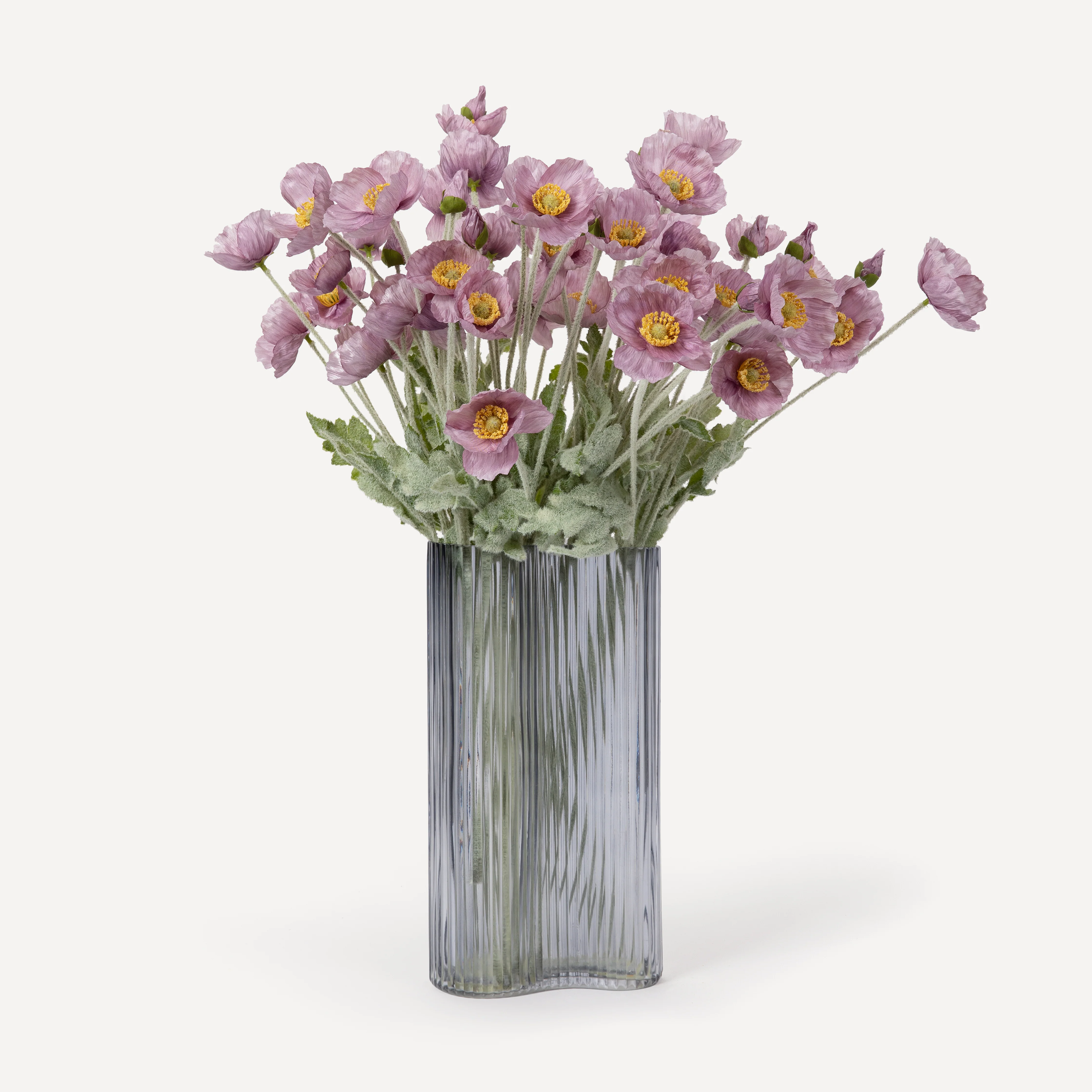 Poppies - Faux Flower Stems - Cherry Cream, Purple, Yellow, Blue, Peach, Peach Coral, Red, Coral, Lavender, Lilac - Image 8