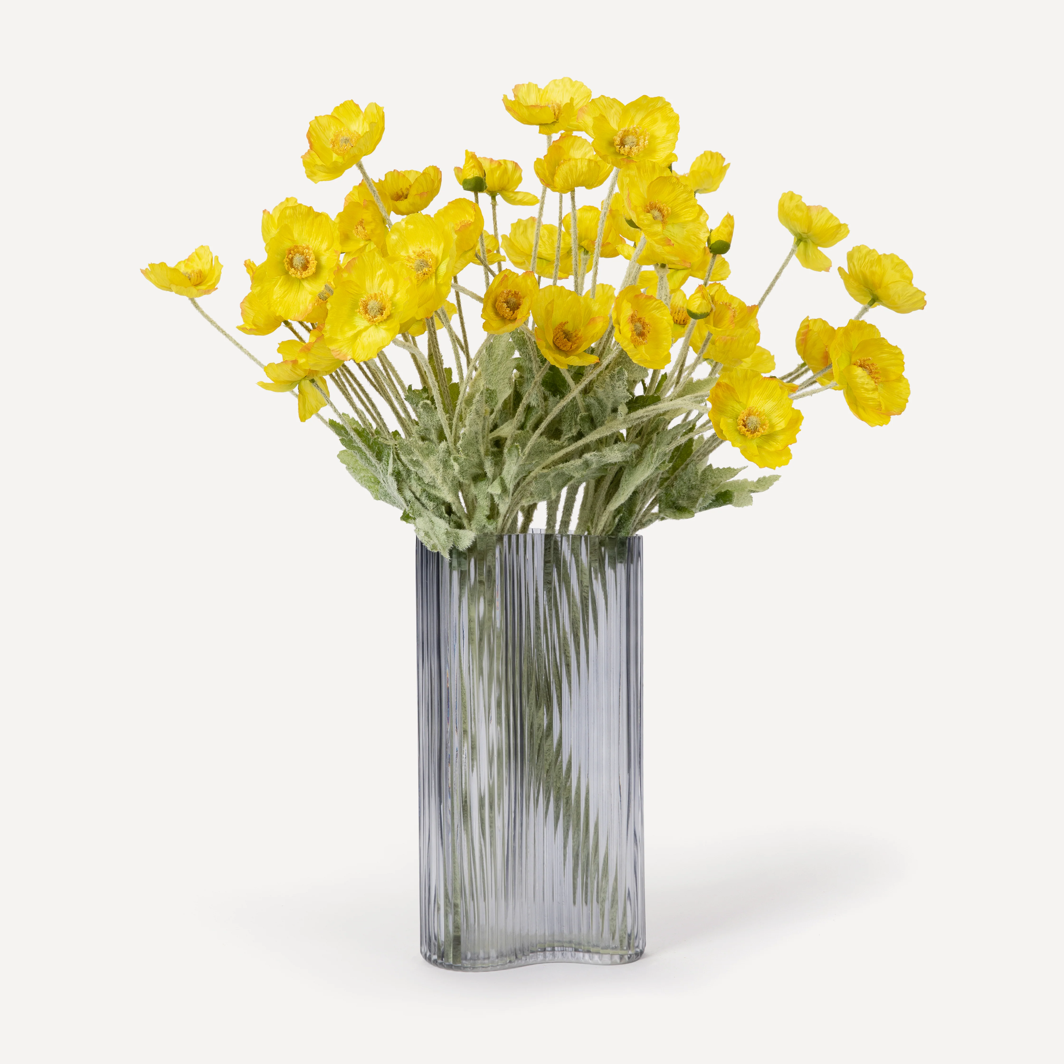Poppies - Faux Flower Stems - Cherry Cream, Purple, Yellow, Blue, Peach, Peach Coral, Red, Coral, Lavender, Lilac - Image 9