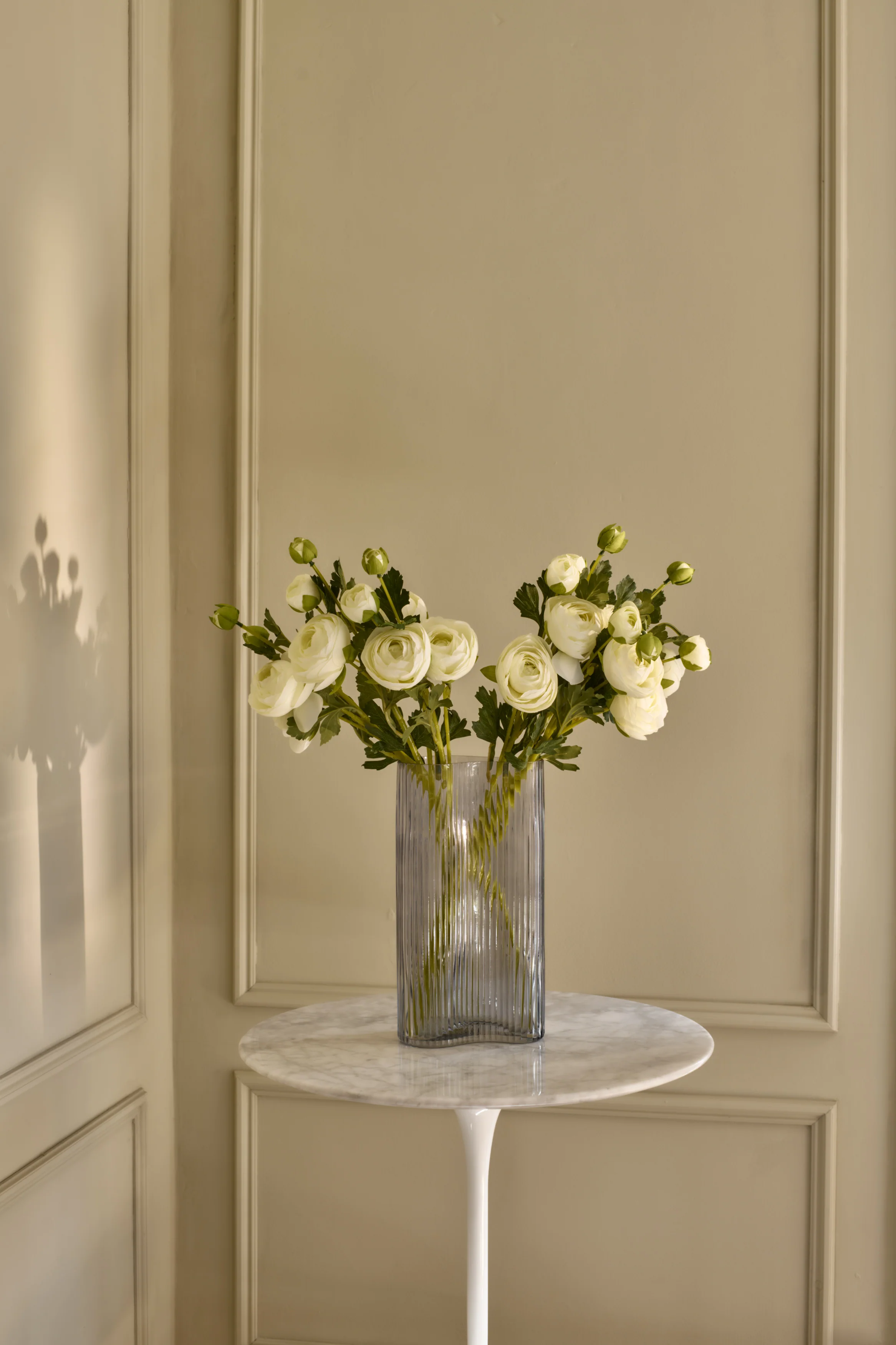 Ranunculus - Faux Flower Stems - Blush, Cream, White, Yellow, Green - Image 3