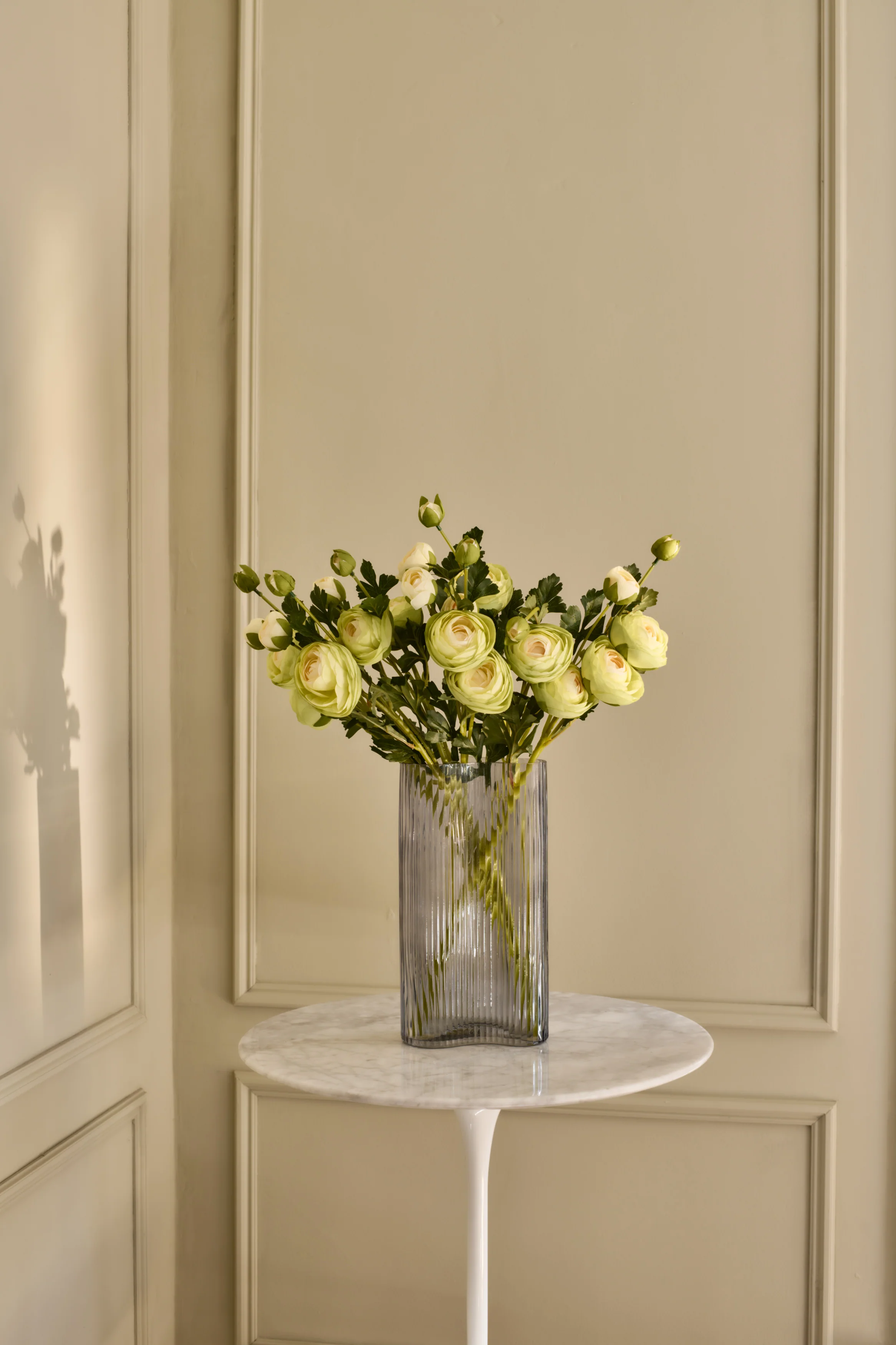 Ranunculus - Faux Flower Stems - Blush, Cream, White, Yellow, Green - Image 4