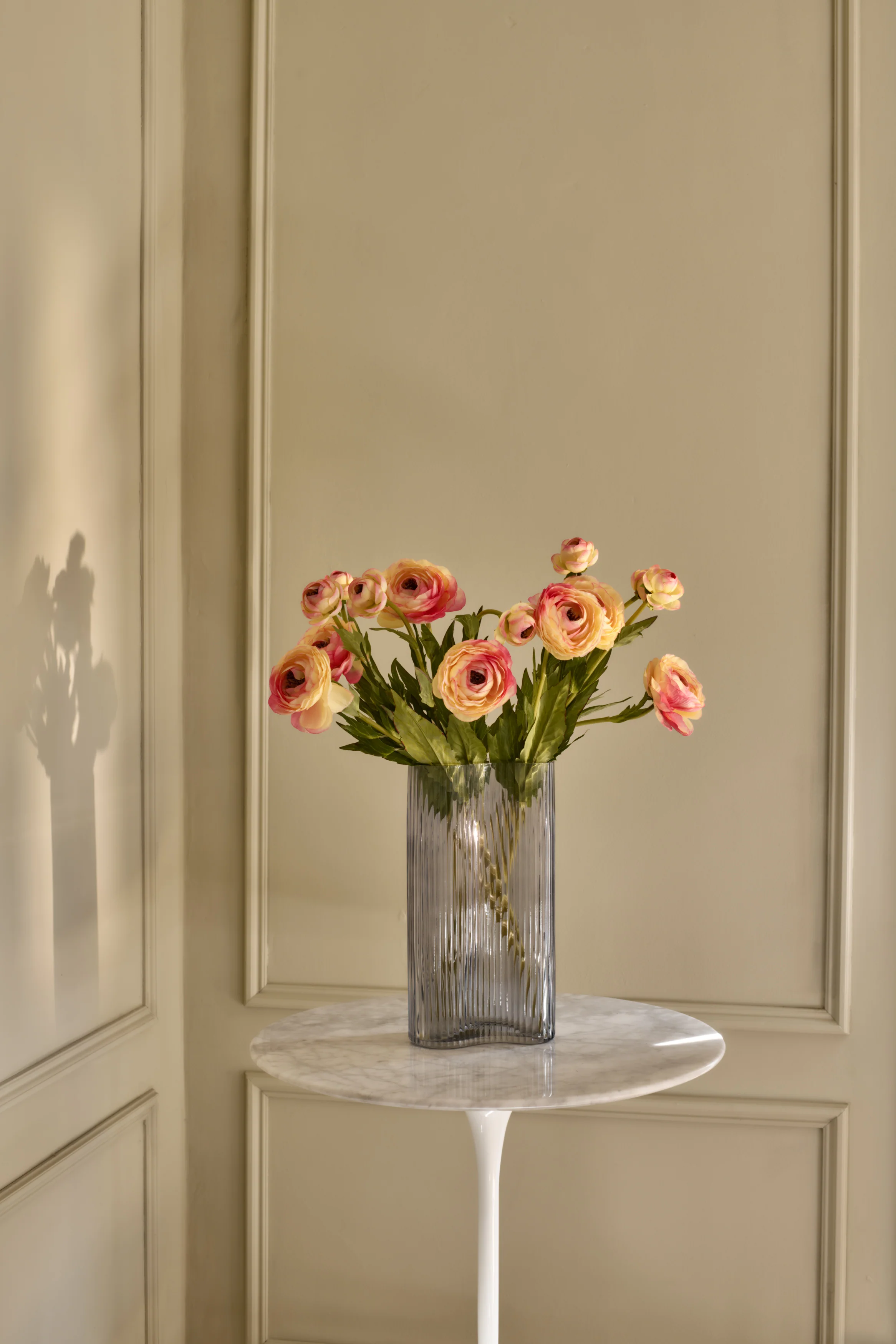 Ranunculus - Faux Flower Stems - Blush, Cream, White, Yellow, Green - Image 6