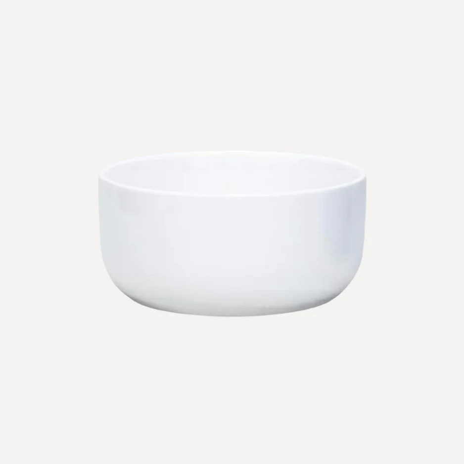 Shallow Ceramic Vase - Homeware - White