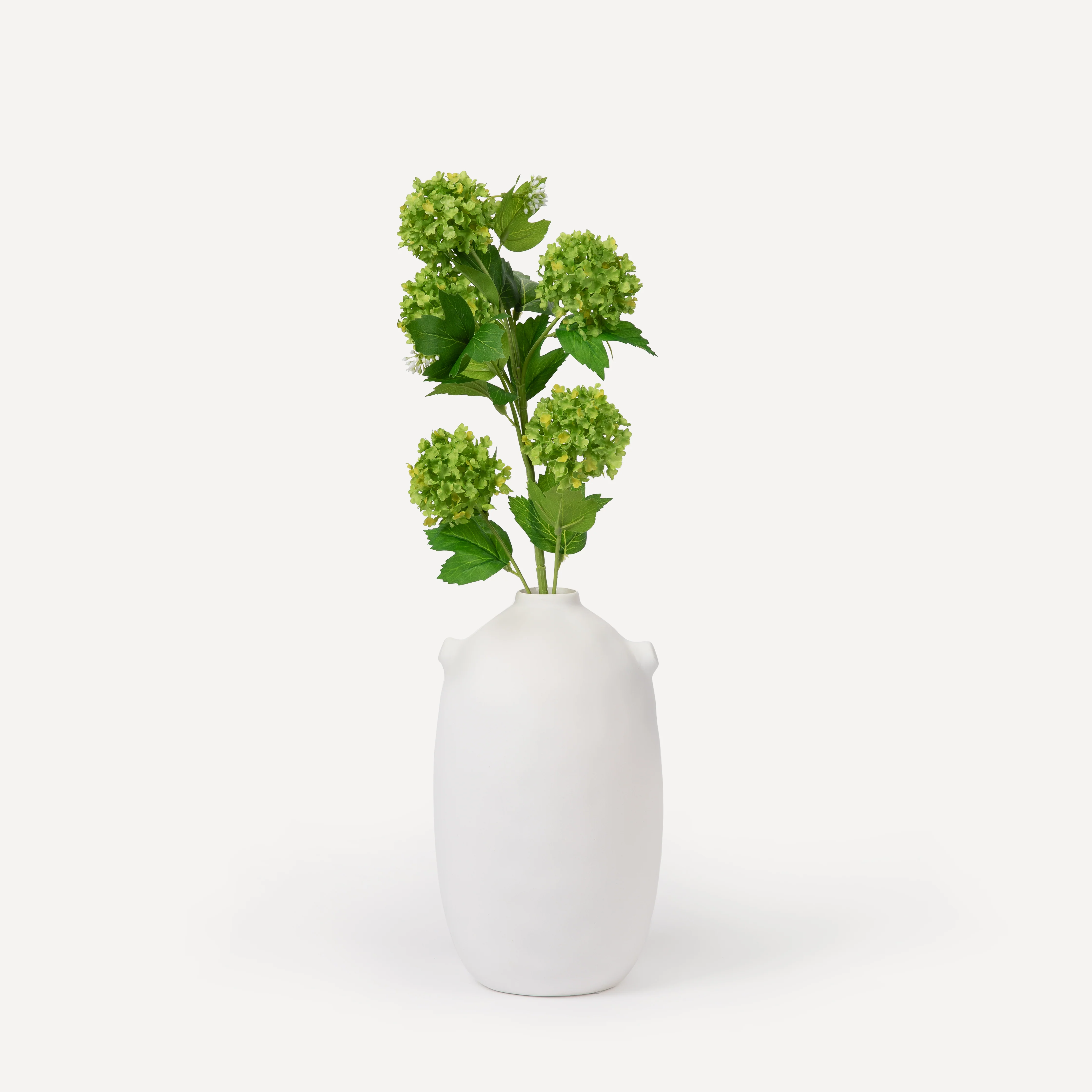 Small Hydrangeas - Faux Flower Stems - Green, Light Green, White - Image 10