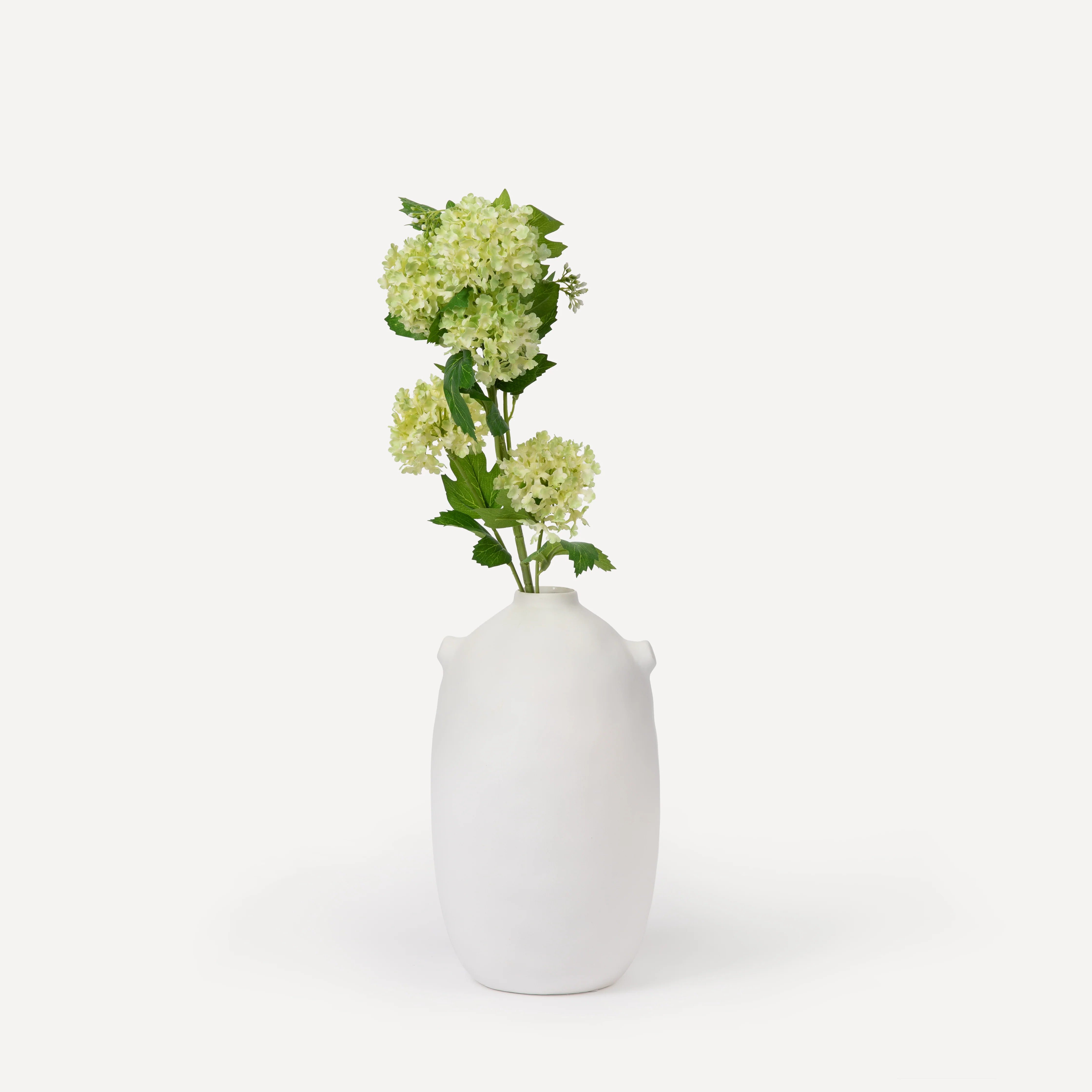 Small Hydrangeas - Faux Flower Stems - Green, Light Green, White - Image 7