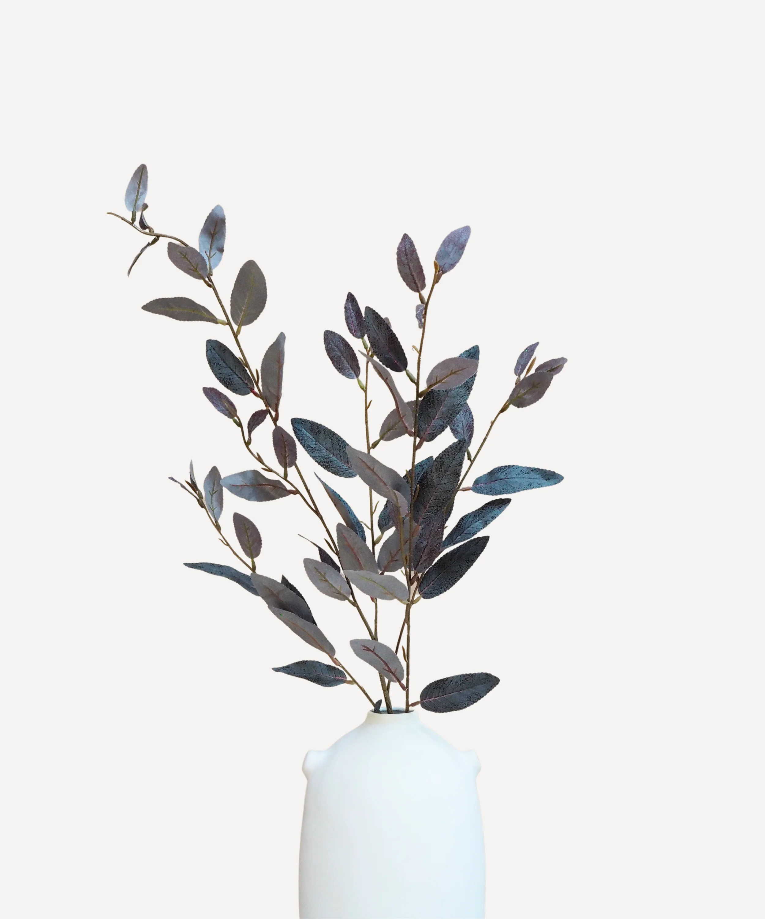 Willow Eucalyptus - Faux Foliage Stems - Purple, Green, Auburn - Image 4