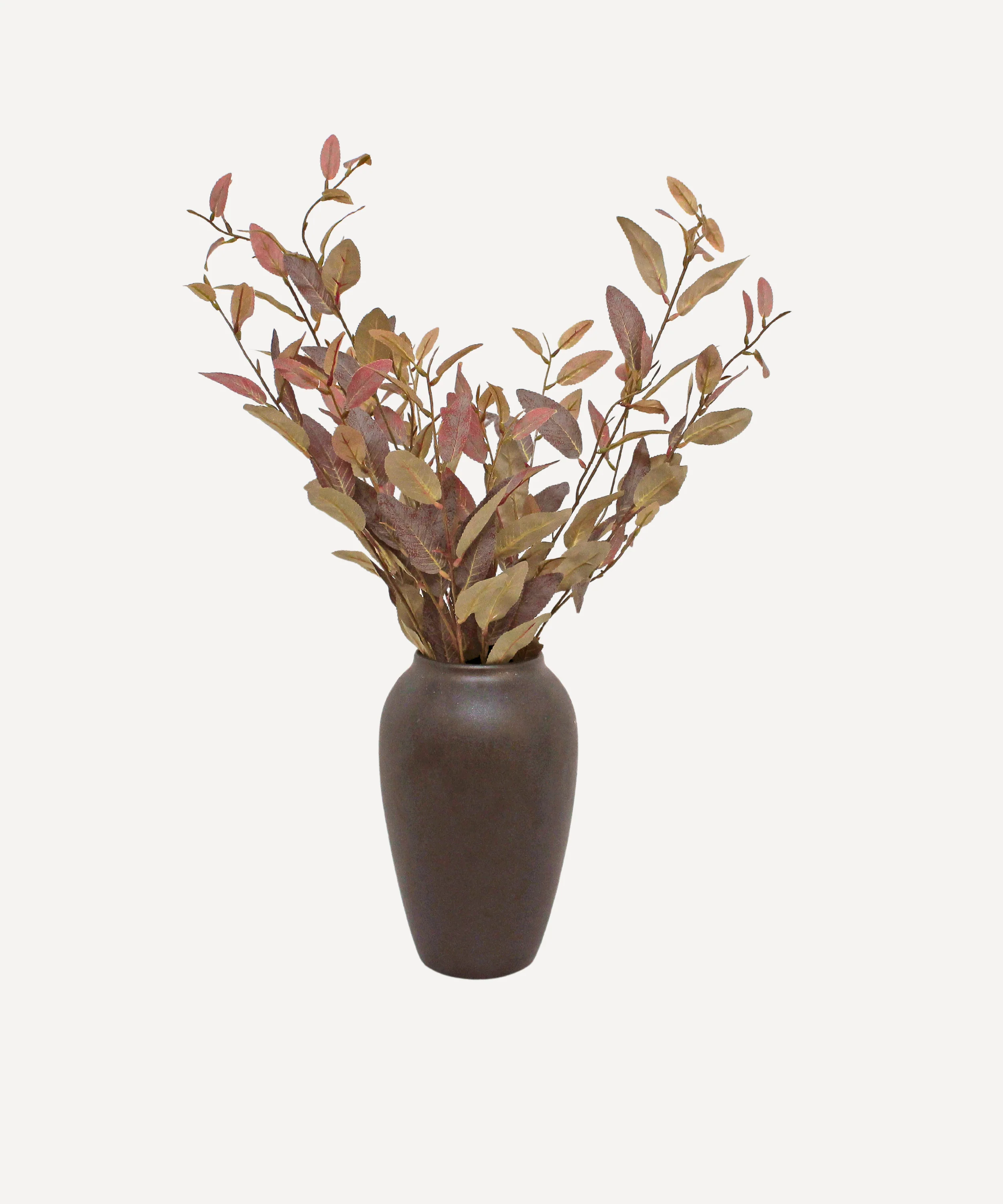 Willow Eucalyptus - Faux Foliage Stems - Purple, Green, Auburn - Image 9